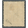 SAINT PIERRE ET MIQUELON N°26 COLONIES FR TIMBRE SURCHARGÉ COTE 210€ SIGNÉ BRUN
