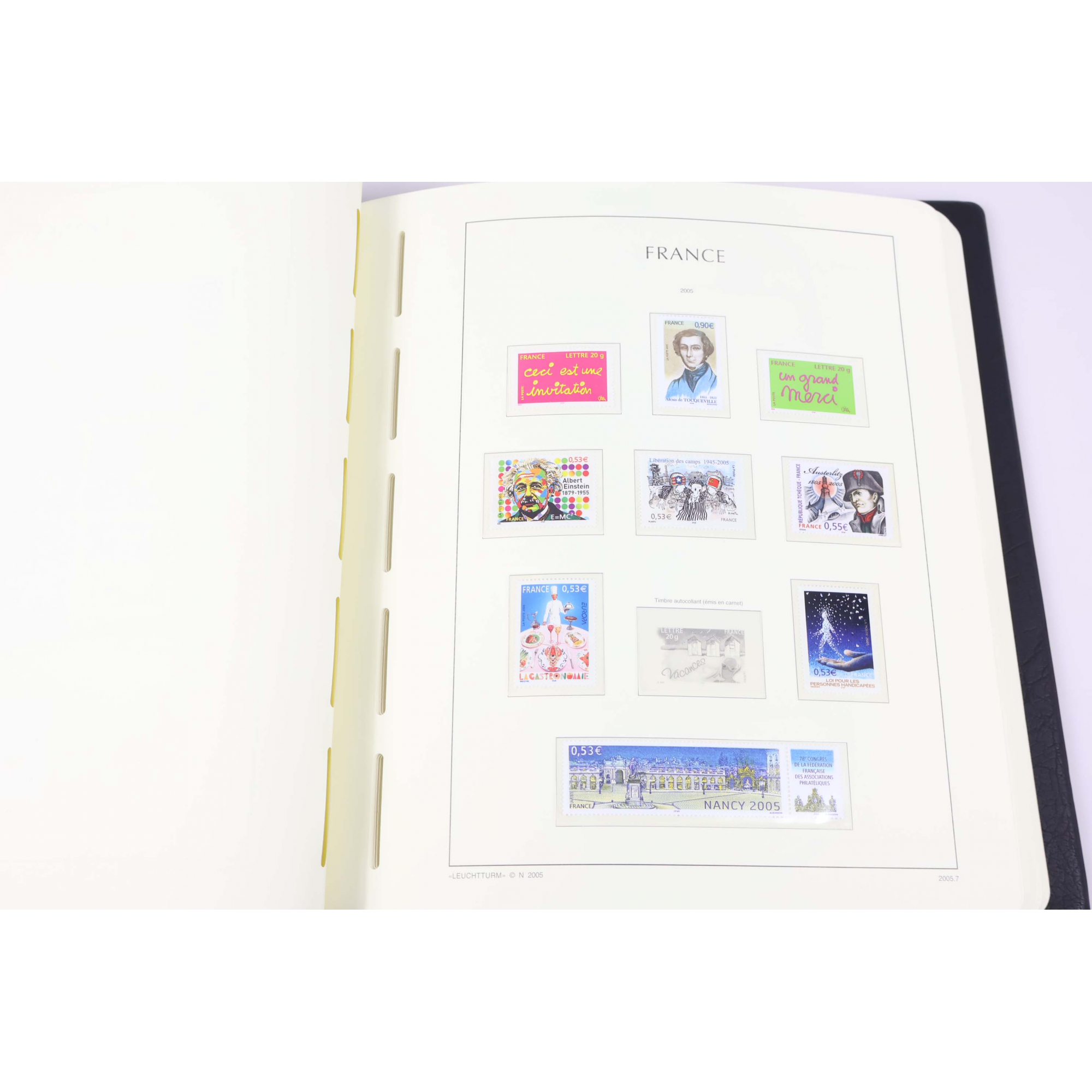 COLLECTION FRANCE 2004-2005, TIMBRES NEUFS** VF 237.95€ DANS UN ALBUM LEUCHTTURM