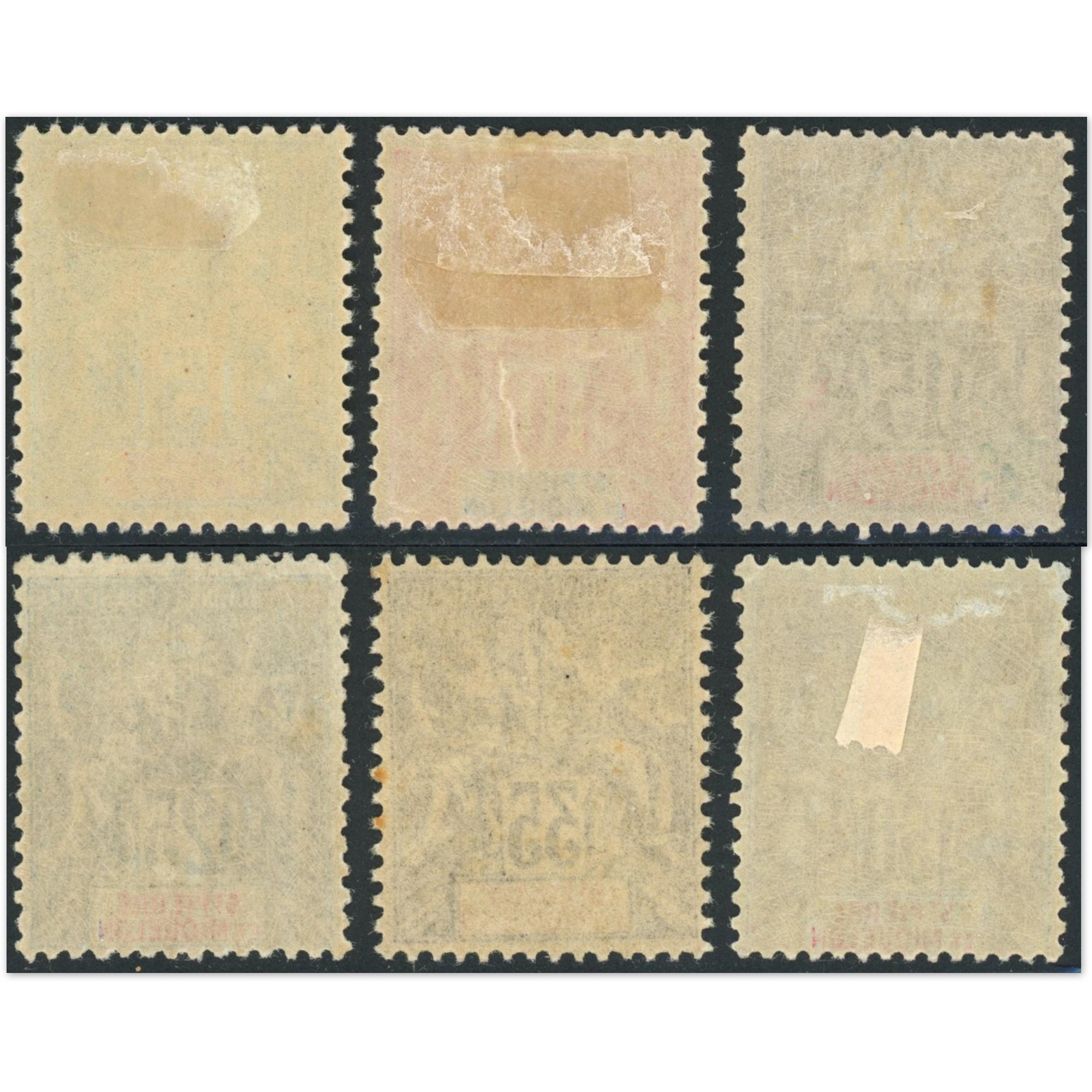 SAINT PIERRE ET MIQUELON N°72 À 77 SÉRIE COMPLÈTE TIMBRES COLONIES FR COTE 250€