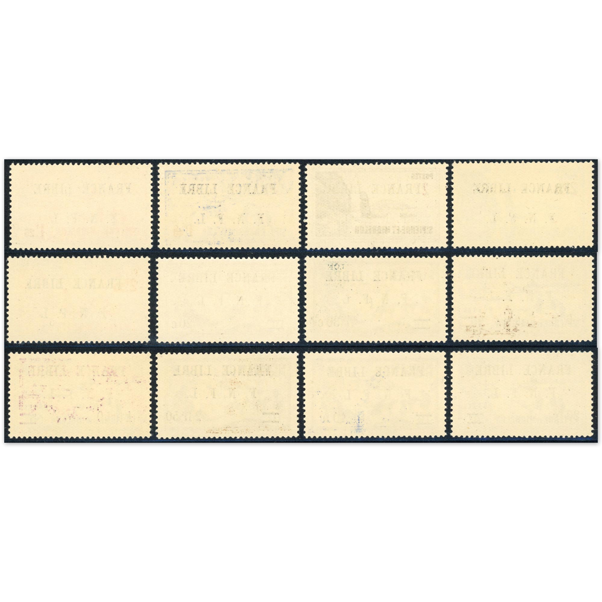 SAINT PIERRE ET MIQUELON 12 VALEURS FRANCE LIBRE TIMBRES NEUFS COTE 905€