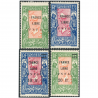 SAINT PIERRE ET MIQUELON N°286-287-289-290 SURCHARGÉ FRANCE LIBRE TIMBRES NEUFS