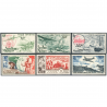 SAINT PIERRE ET MIQUELON POSTE AÉRIENNE N°18 À 23 TIMBRES NEUFS**/* COTE 205€