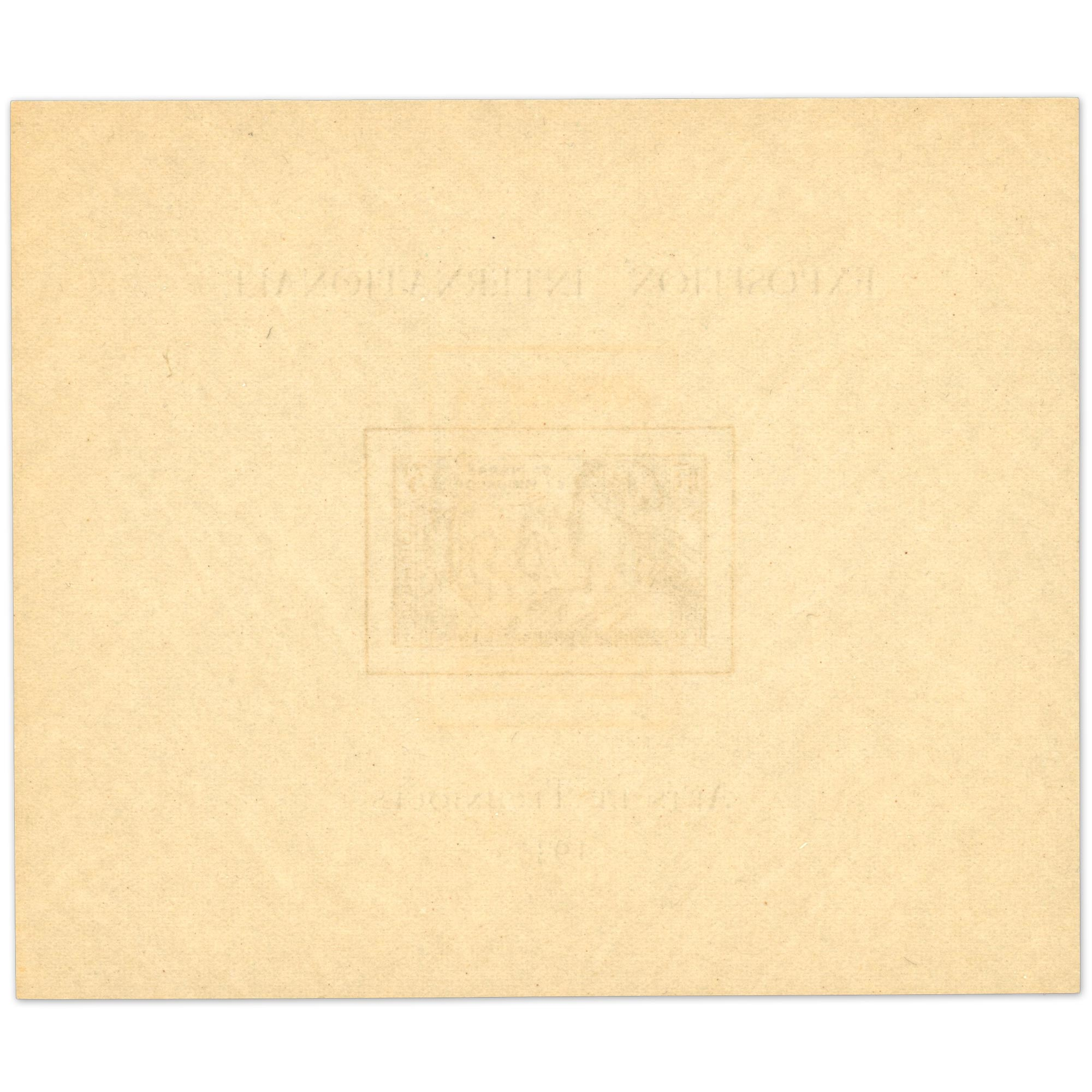 SAINT PIERRE ET MIQUELON BLOC N°1 NEUF** QUALITÉ LUXE ANNÉE 1937 COTE 75€