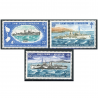 SPM N°414 À 416 SÉRIE COMPLÈTE DE TIMBRES NEUFS* COTE 132€ VAISSEAUX DE GUERRE