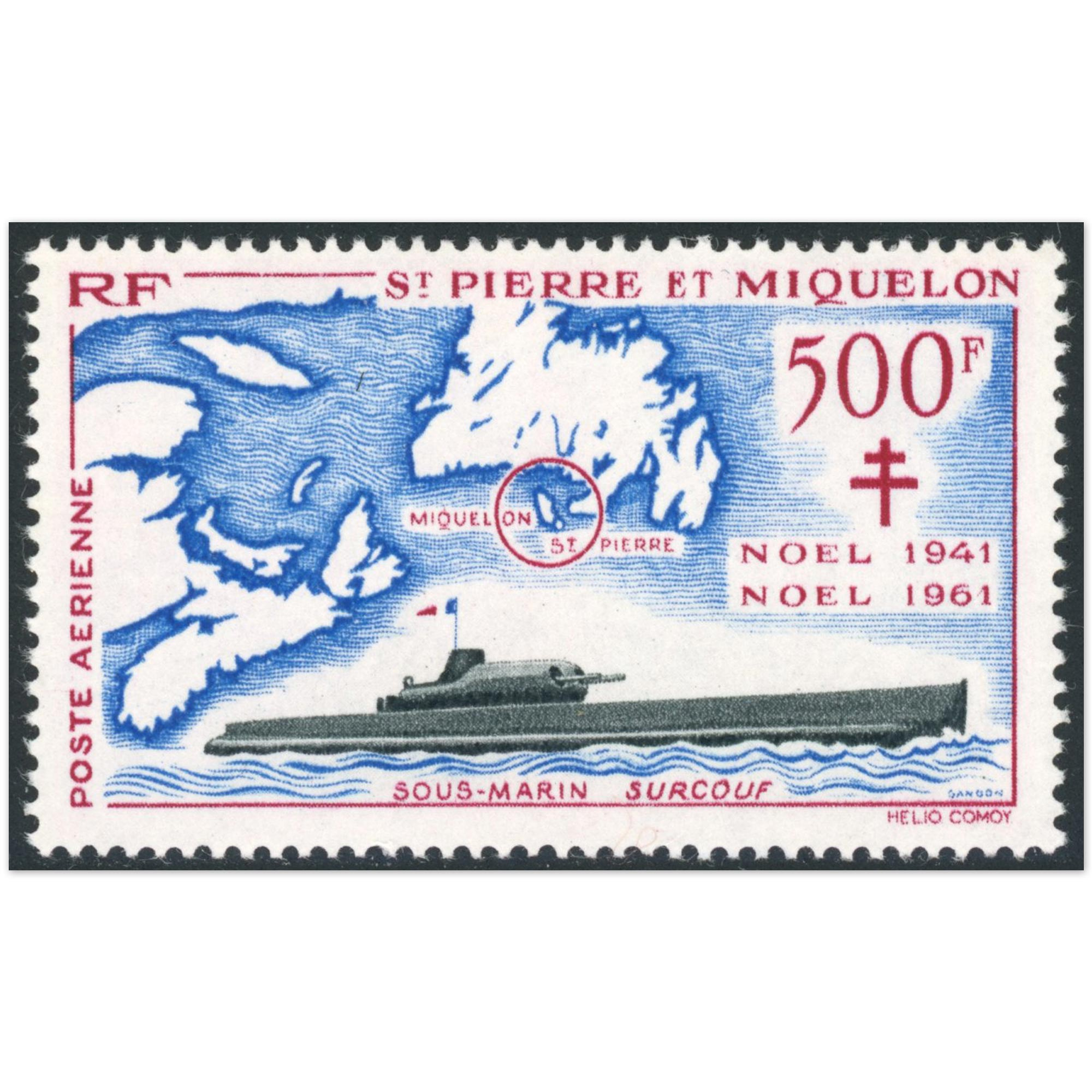 SPM PA N°28 TIMBRE NEUF* COTE 165€ RALLIEMENT À LA FRANCE ANNÉE 1962