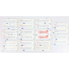 LOT DE 22 CARNETS DE 10 TIMBRES SÉRIE PHILEXFRANCE 89 EN DOUBLE COTE 340€