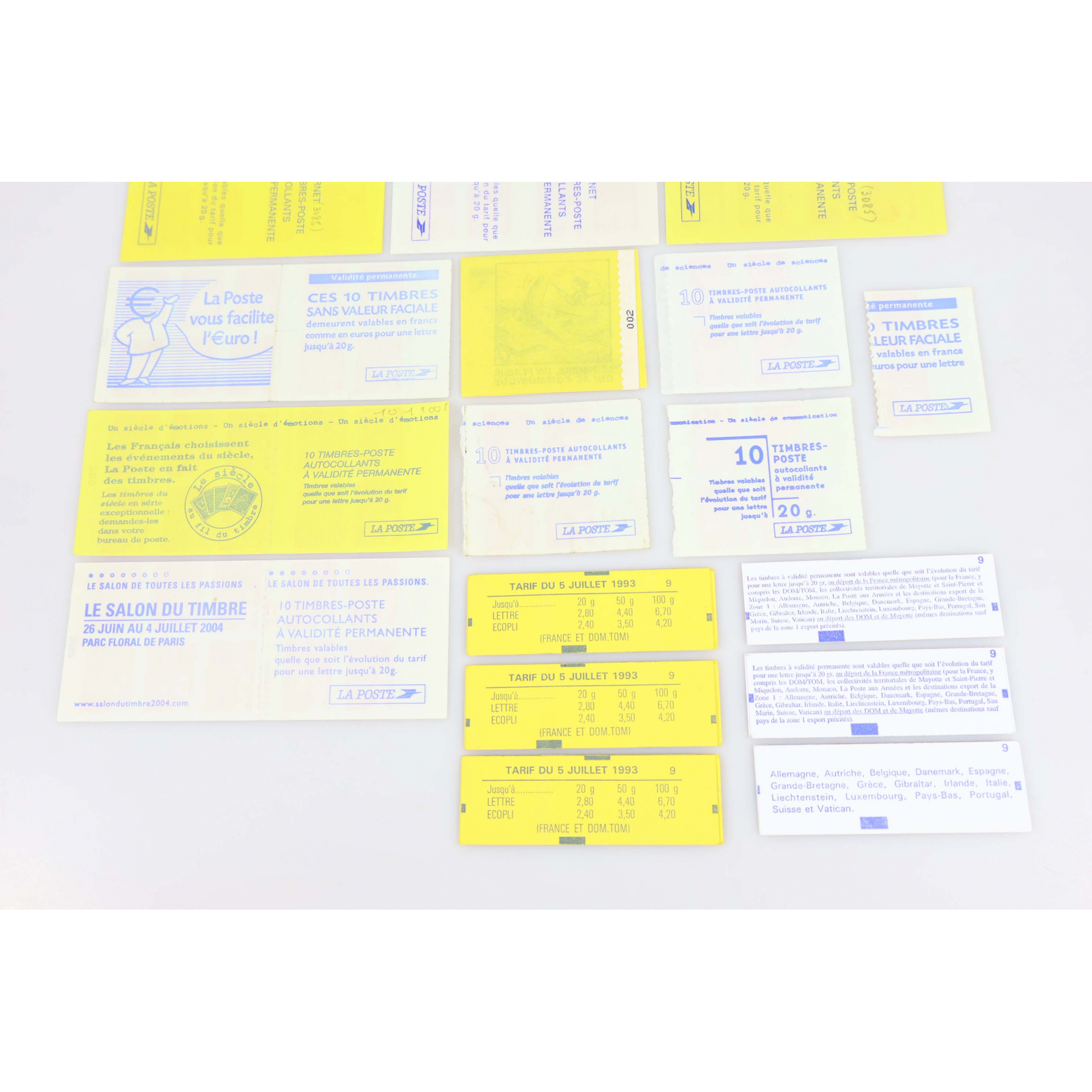 LOT DE 148 AFFRANCHISSEMENTS 20G AUTOADHÉSIFS TYPE MARIANNE TIMBRES NEUFS**