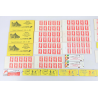 LOT DE CARNETS EN FRANCS AUTOADHÉSIFS TIMBRES NEUFS FACIALE 105 EUROS