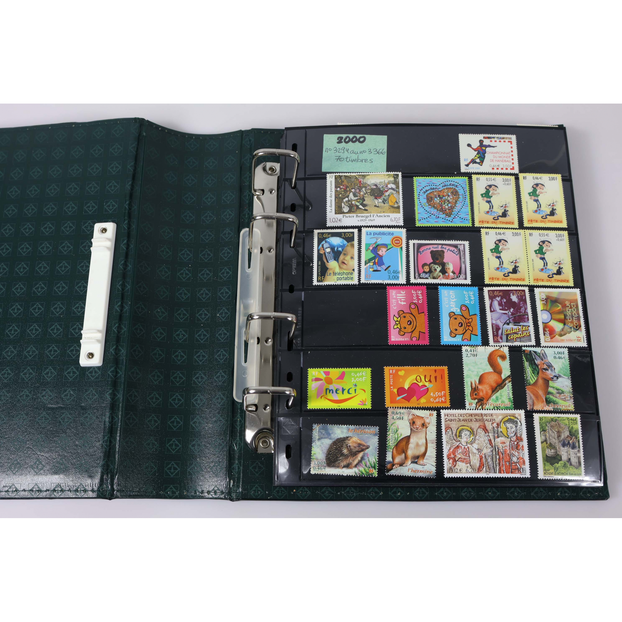 COLLECTION DE FRANCE TIMBRES-POSTE DE 2000 À 2009 VALEUR FACIALE 523€