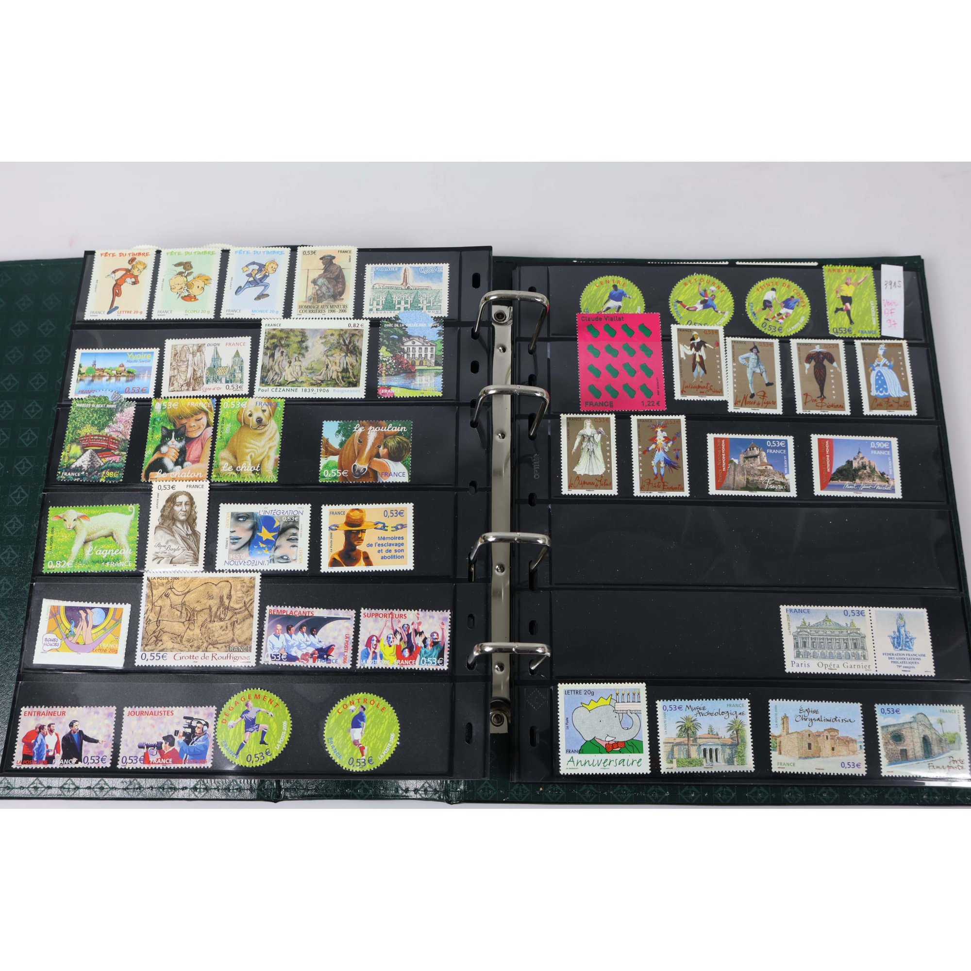 COLLECTION DE FRANCE TIMBRES-POSTE DE 2000 À 2009 VALEUR FACIALE 523€