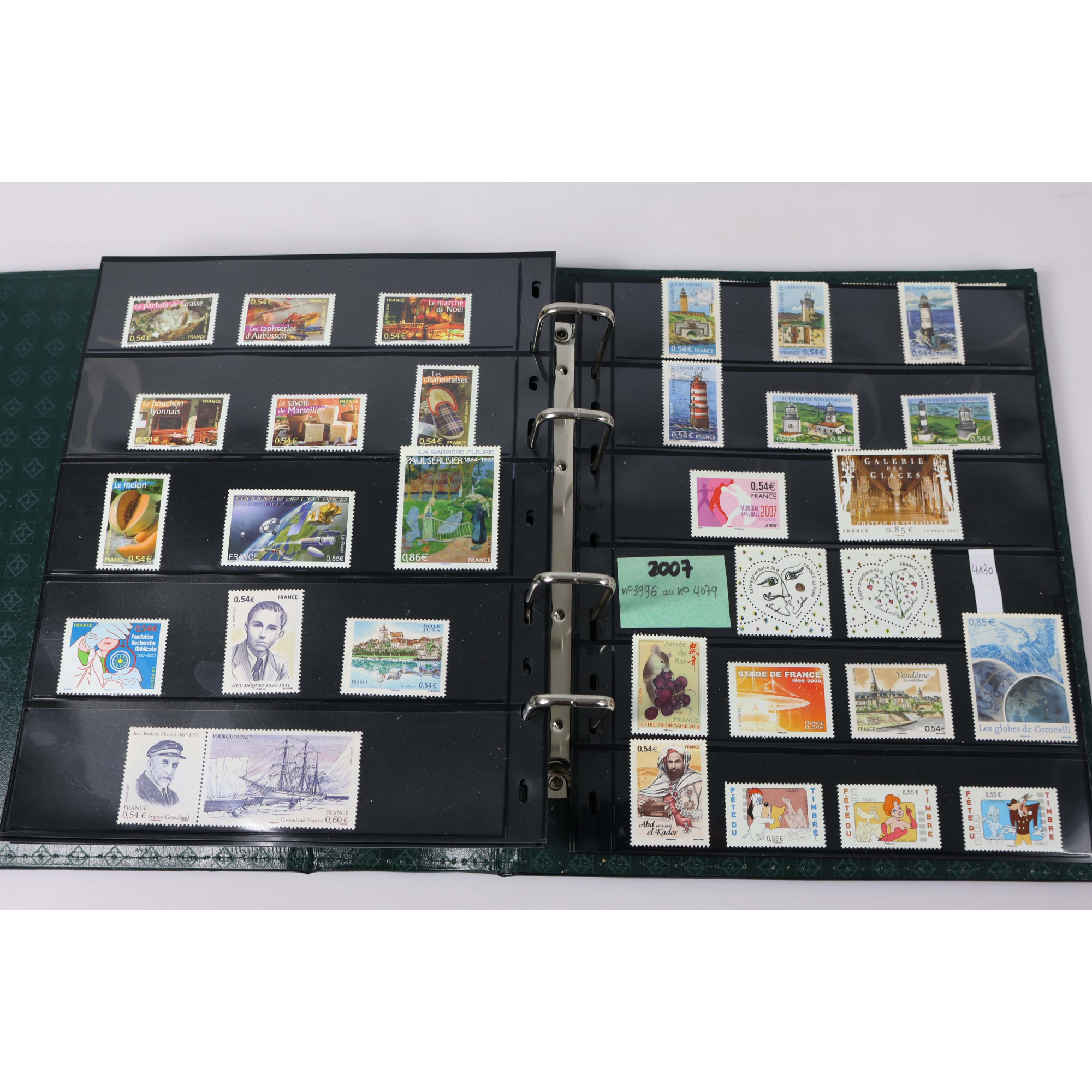 COLLECTION DE FRANCE TIMBRES-POSTE DE 2000 À 2009 VALEUR FACIALE 523€