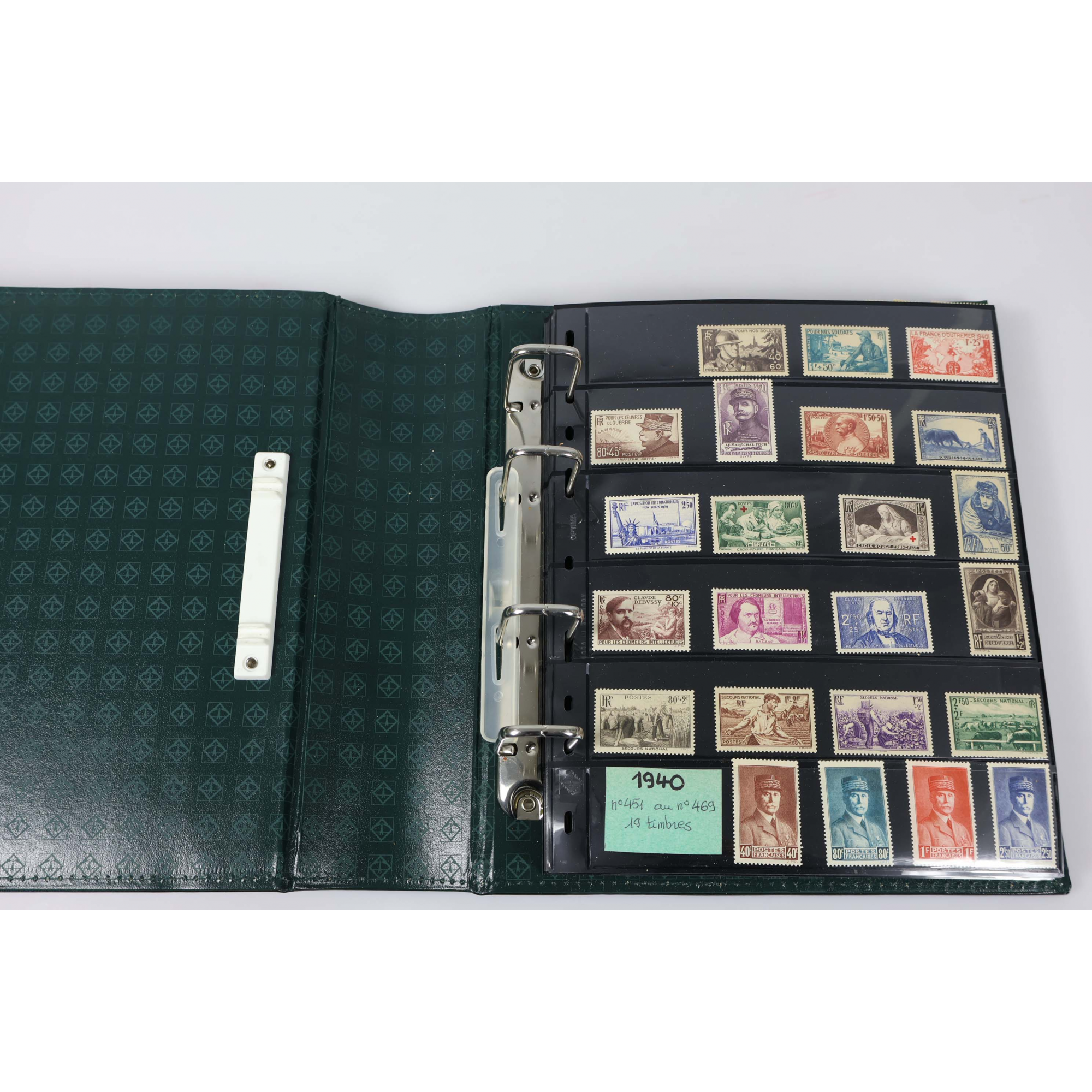 COLLECTION ANNÉES COMPLÈTES DE FRANCE DE 1940 À 1969 TIMBRES NEUFS** COTE ÉLEVÉE