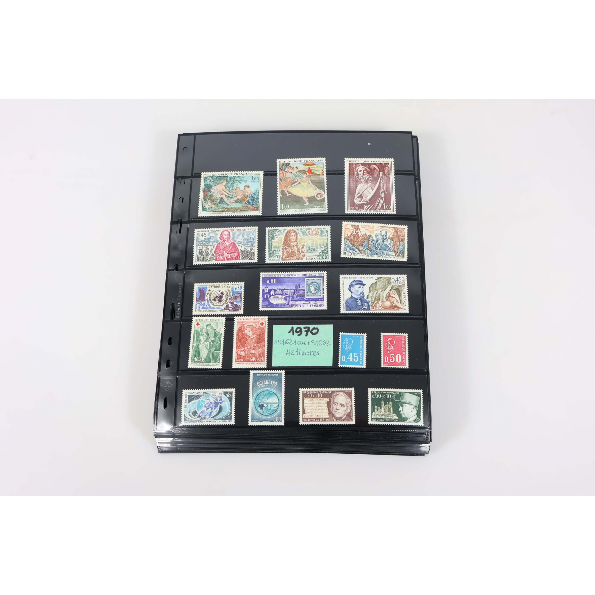 COLLECTION ANNÉES COMPLÈTES DE FRANCE DE 1971 À 1999 TIMBRES NEUFS FACIALE 696€