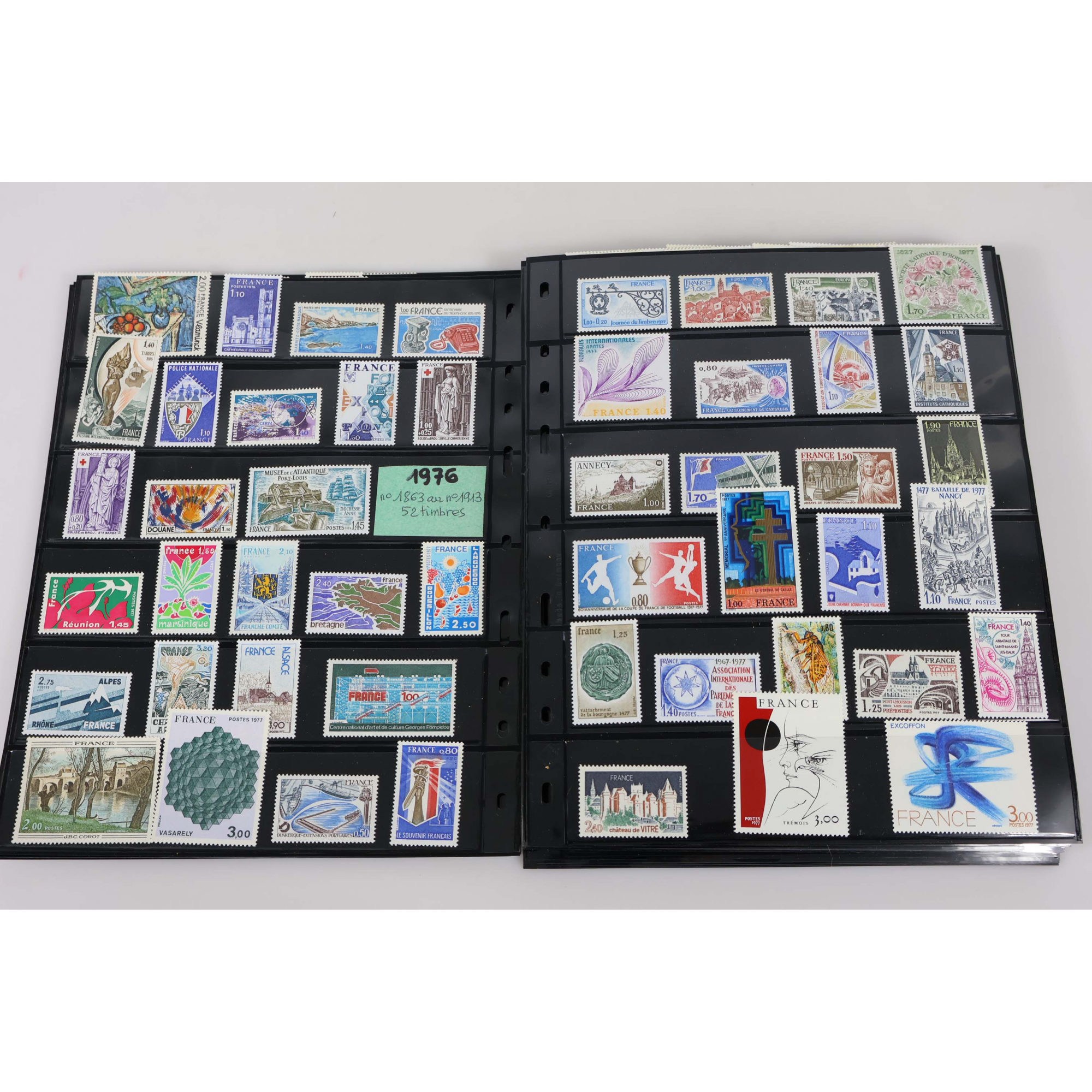 COLLECTION ANNÉES COMPLÈTES DE FRANCE DE 1971 À 1999 TIMBRES NEUFS FACIALE 696€