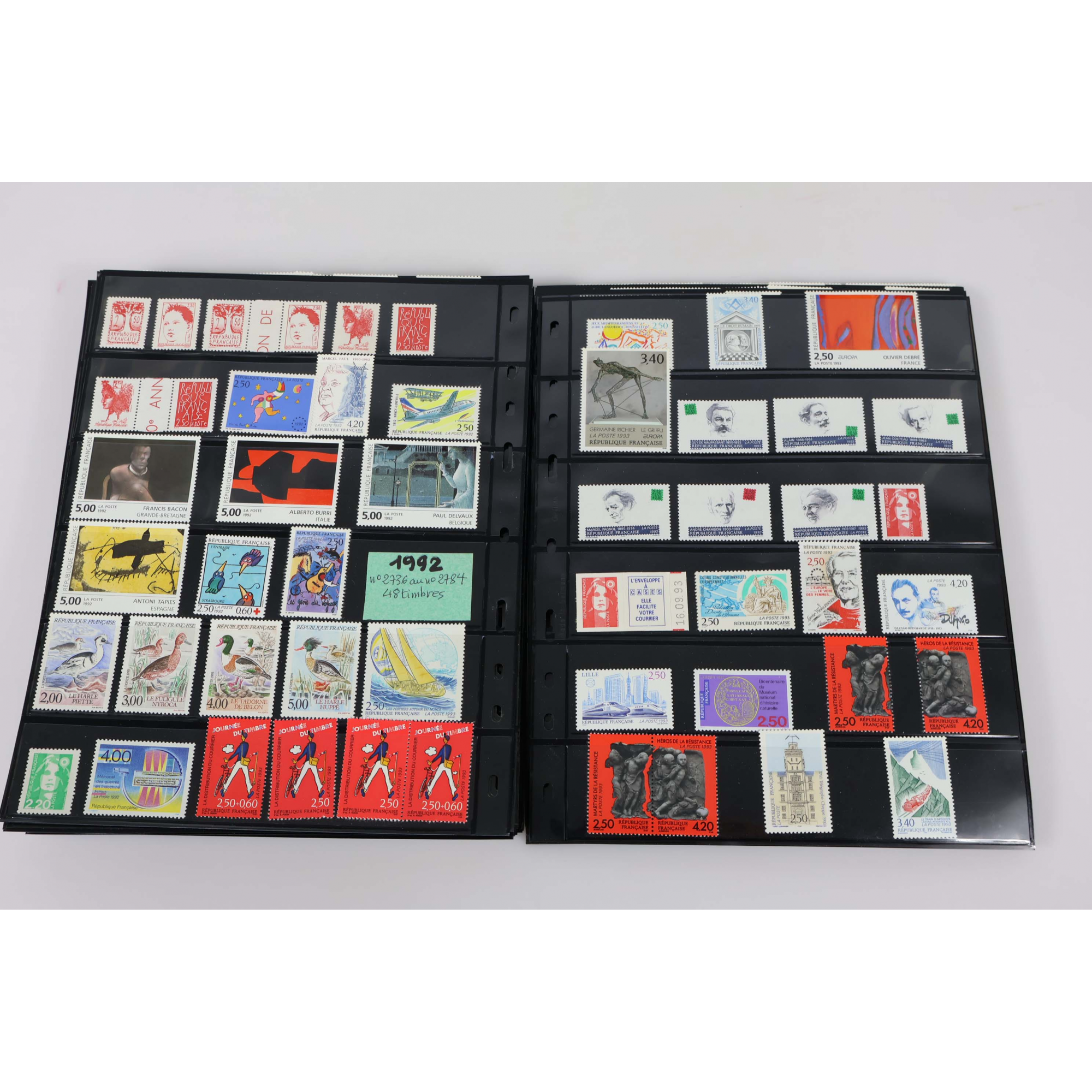 COLLECTION ANNÉES COMPLÈTES DE FRANCE DE 1971 À 1999 TIMBRES NEUFS FACIALE 696€