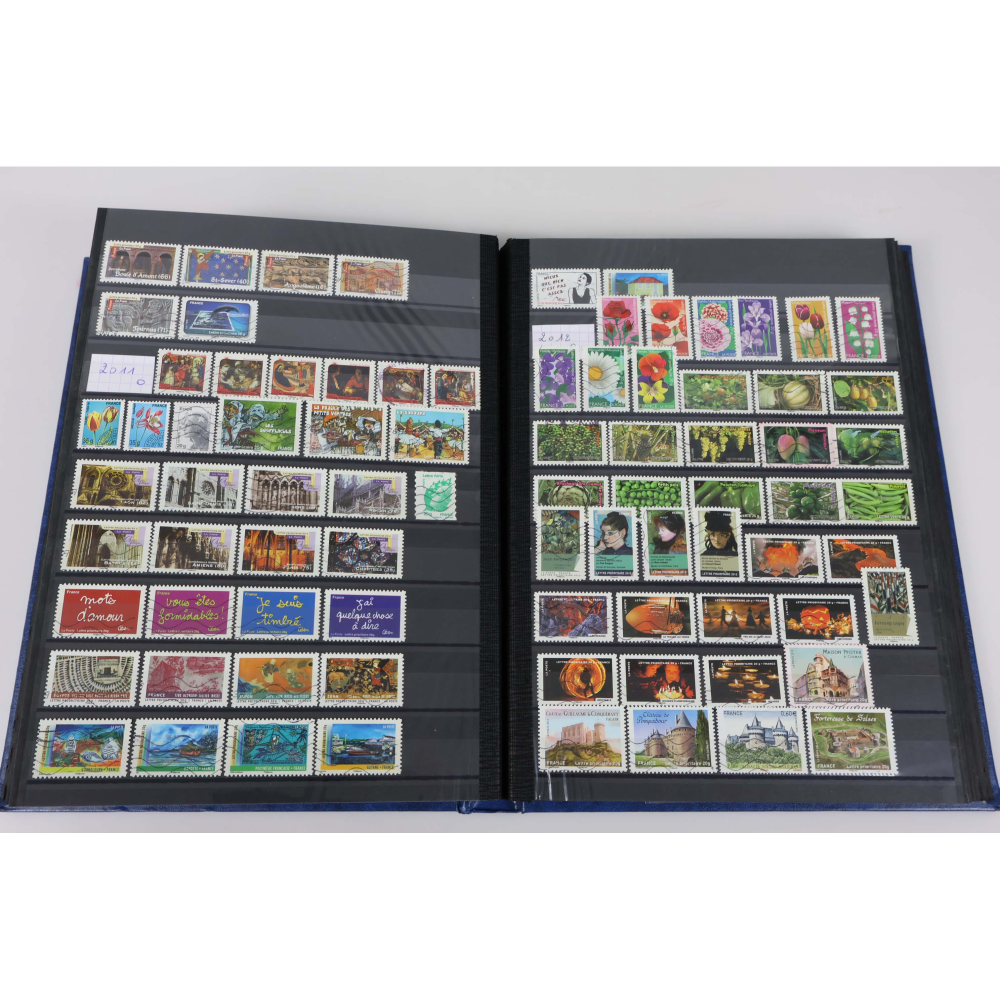 COLLECTION DE FRANCE DE 2007 ET 2008 TIMBRES NEUFS** TIMBRES OBLITÉRÉS → 2022