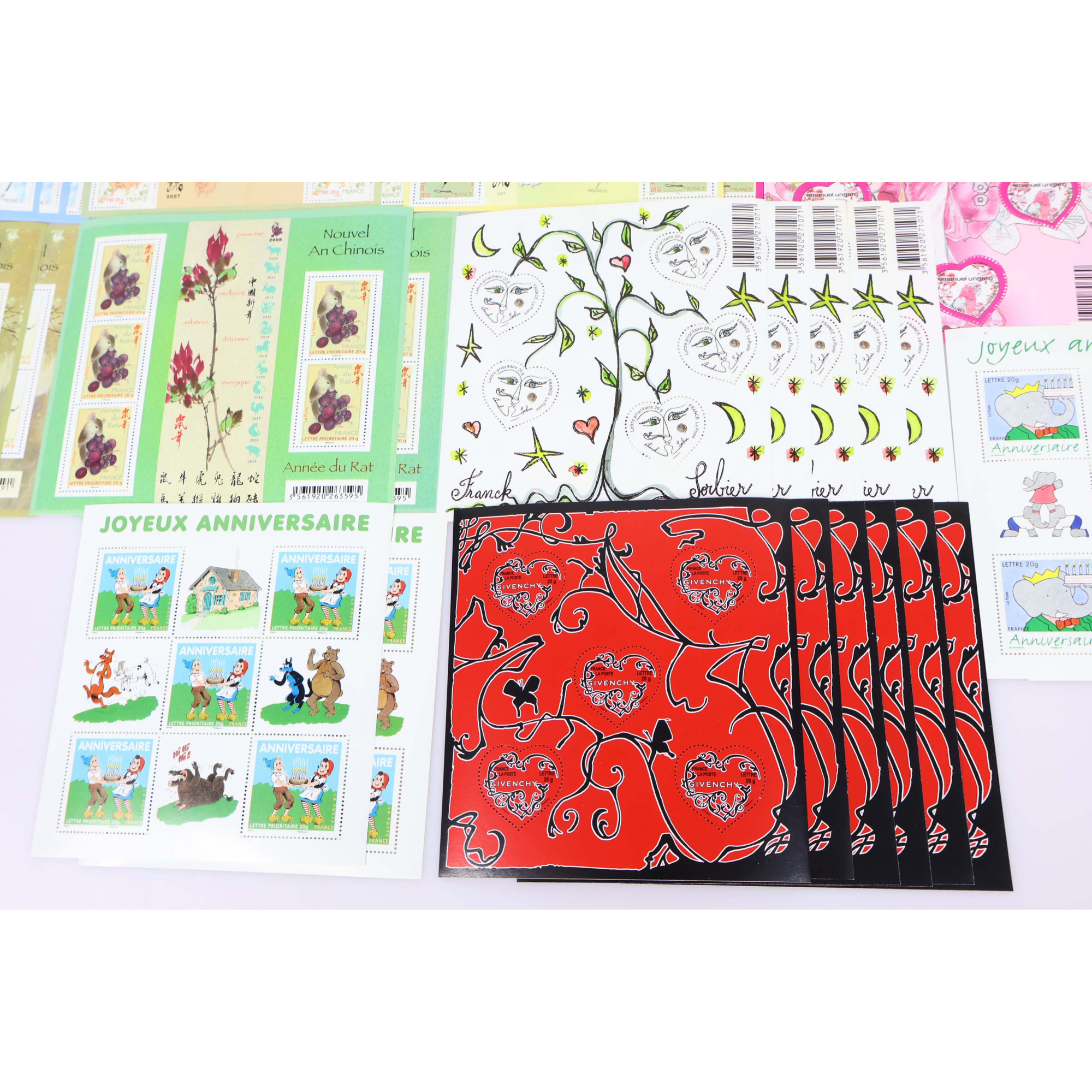 LOT DE 250 TIMBRES À VALIDITÉ PERMANENTE POUR AFFRANCHIR LETTRES FRANCE 20G