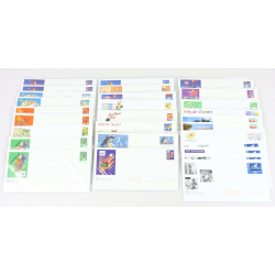 LOT DE 100 ENVELOPPES MONDE PRÉ-AFFRANCHIES POUR LETTRES 20G, THÈMES DIVERS