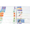 LOT DE 100 ENVELOPPES MONDE PRÉ-AFFRANCHIES POUR LETTRES 20G, THÈMES DIVERS