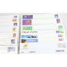 LOT DE 100 ENVELOPPES MONDE PRÉ-AFFRANCHIES POUR LETTRES 20G, THÈMES DIVERS