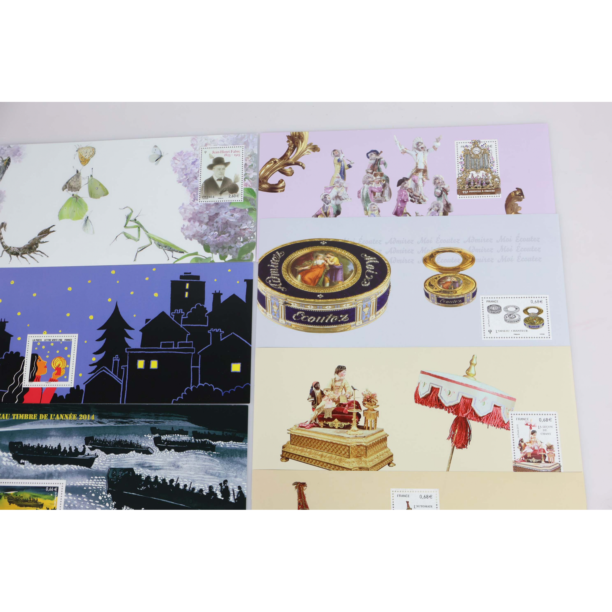 FRANCE COLLECTION BLOCS SOUVENIRS 2015 ANNÉE COMPLÈTE N° 107 À 121 NEUFS**