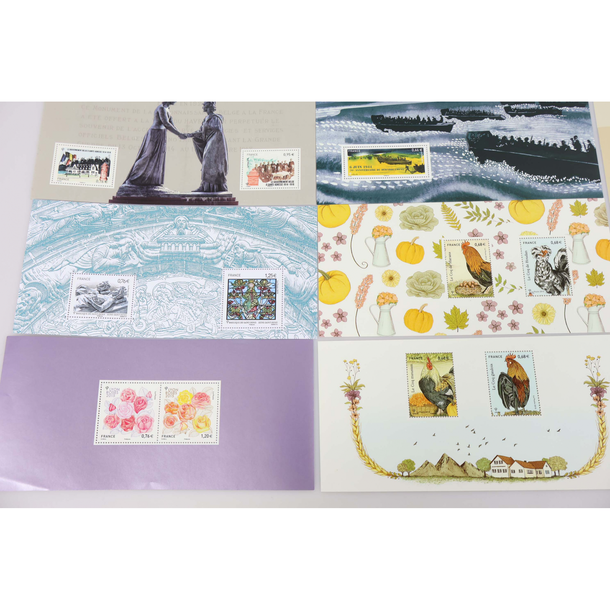 FRANCE COLLECTION BLOCS SOUVENIRS 2015 ANNÉE COMPLÈTE N° 107 À 121 NEUFS**