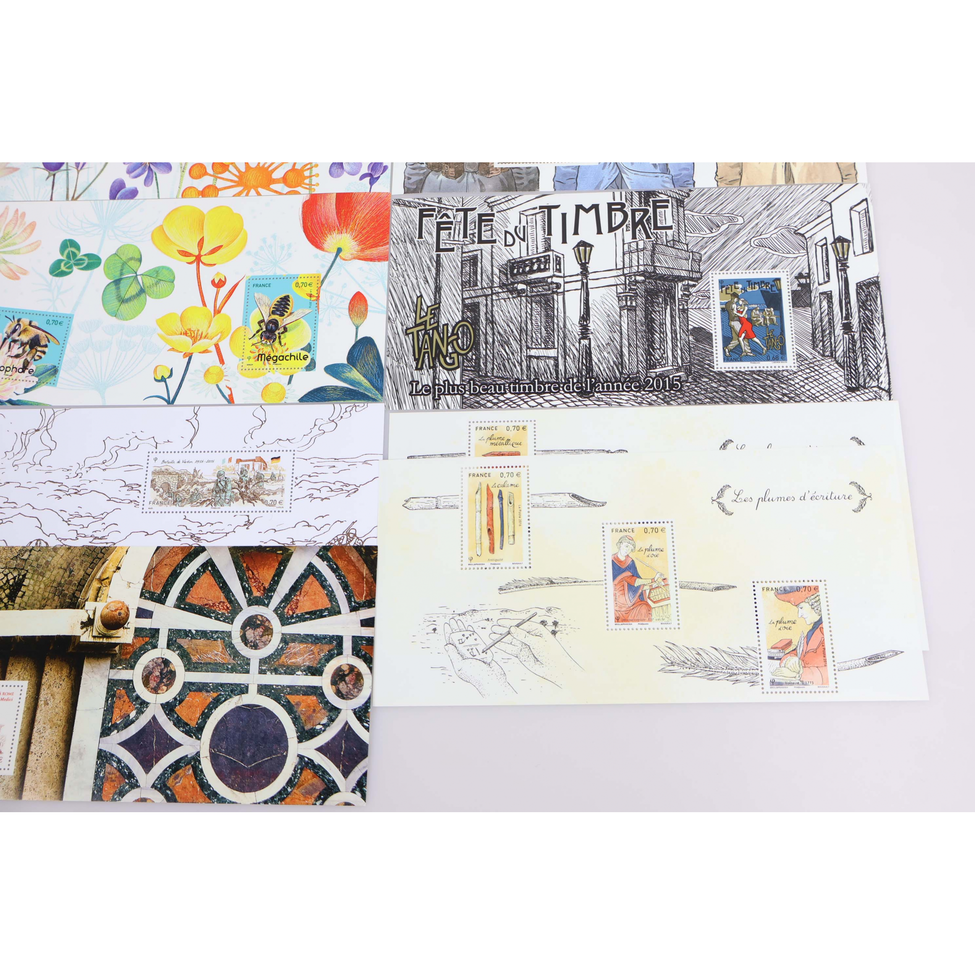LOT DE BLOCS SOUVENIRS FRANCE ANNÉE COMPLÈTE 2016 N°122 A 131 TIMBRES NEUFS**