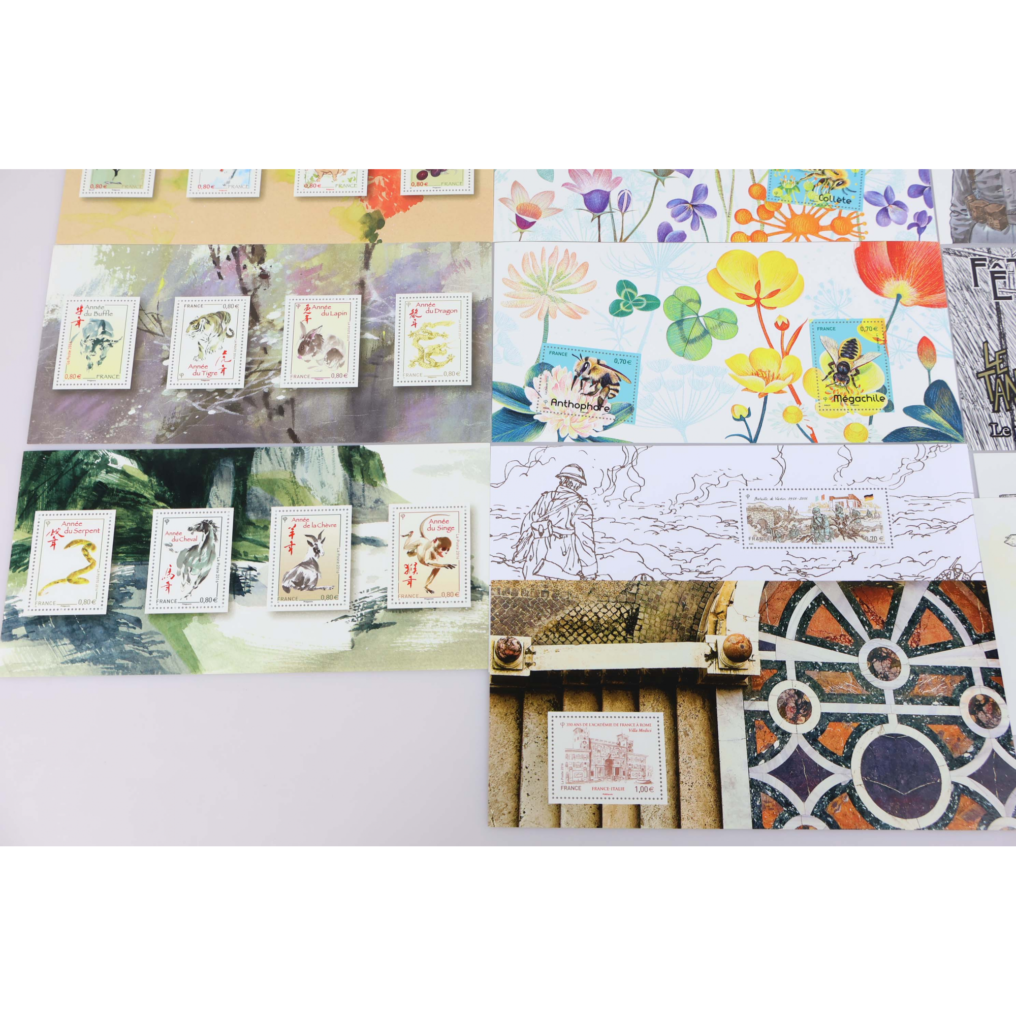 LOT DE BLOCS SOUVENIRS FRANCE ANNÉE COMPLÈTE 2016 N°122 A 131 TIMBRES NEUFS**
