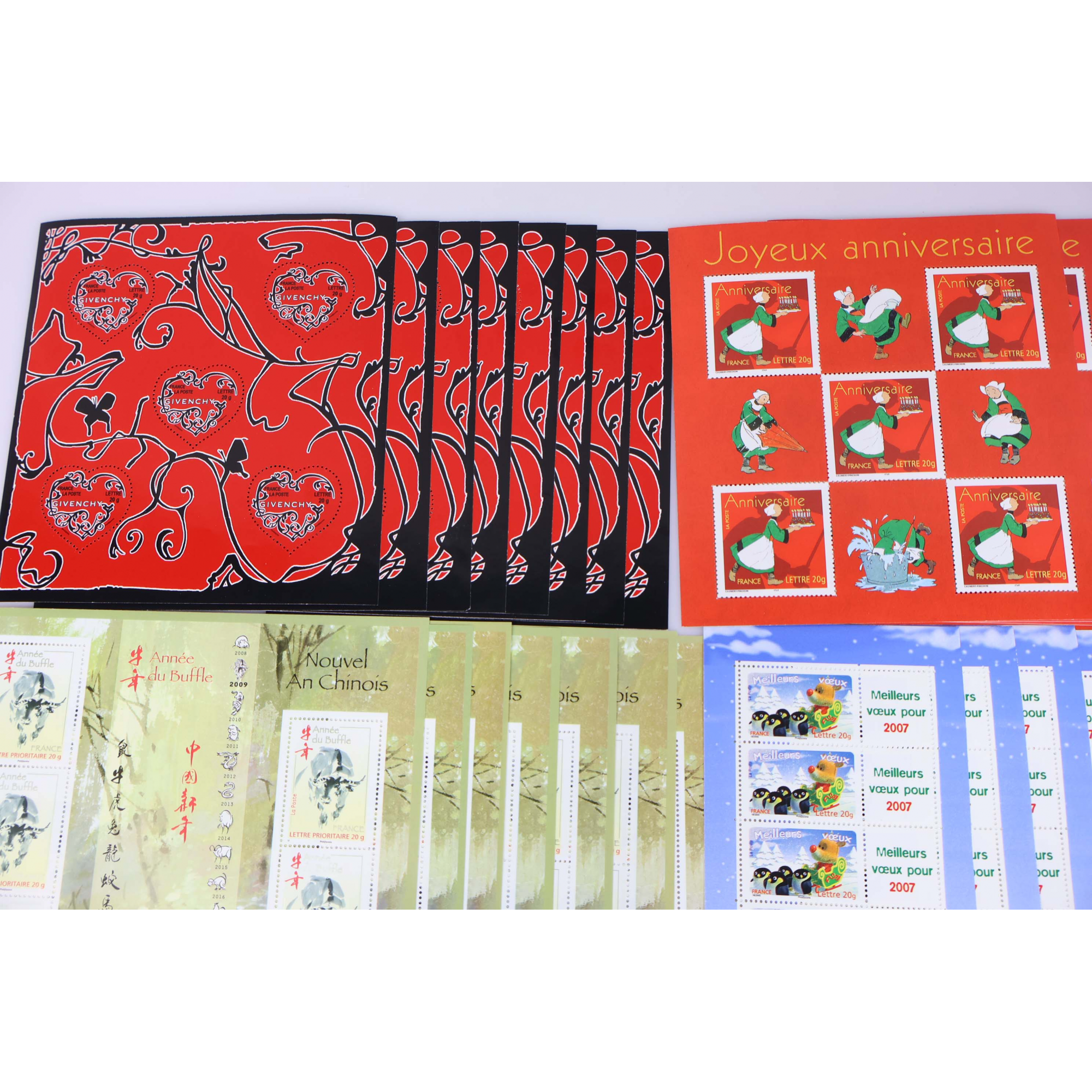 LOT DE TIMBRES À VALIDITÉ PERMANENTE POUR AFFRANCHIR 250 LETTRES FRANCE 20G