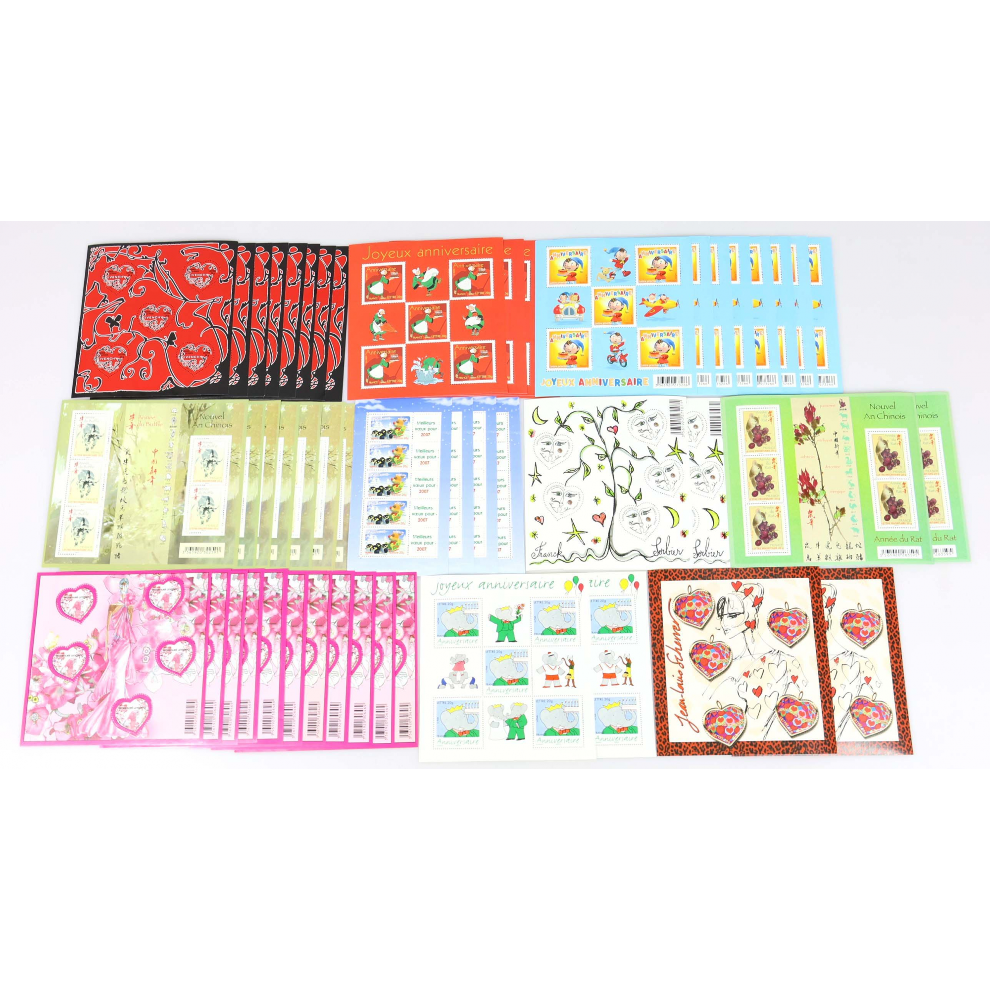 LOT DE TIMBRES À VALIDITÉ PERMANENTE POUR AFFRANCHIR 250 LETTRES FRANCE 20G