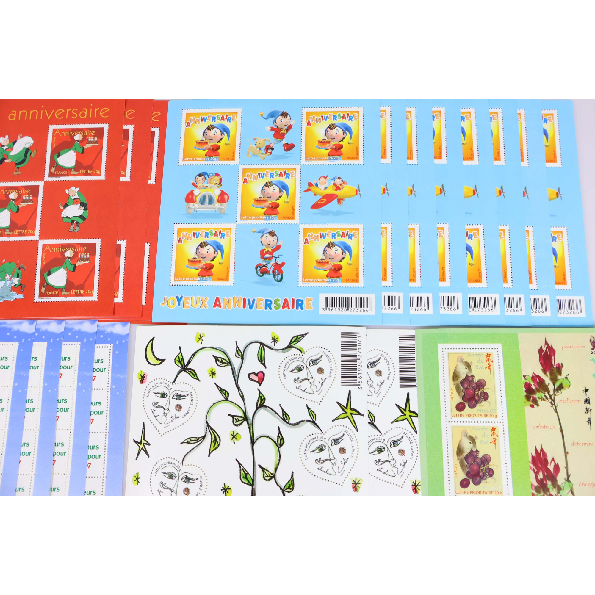 LOT DE TIMBRES À VALIDITÉ PERMANENTE POUR AFFRANCHIR 250 LETTRES FRANCE 20G