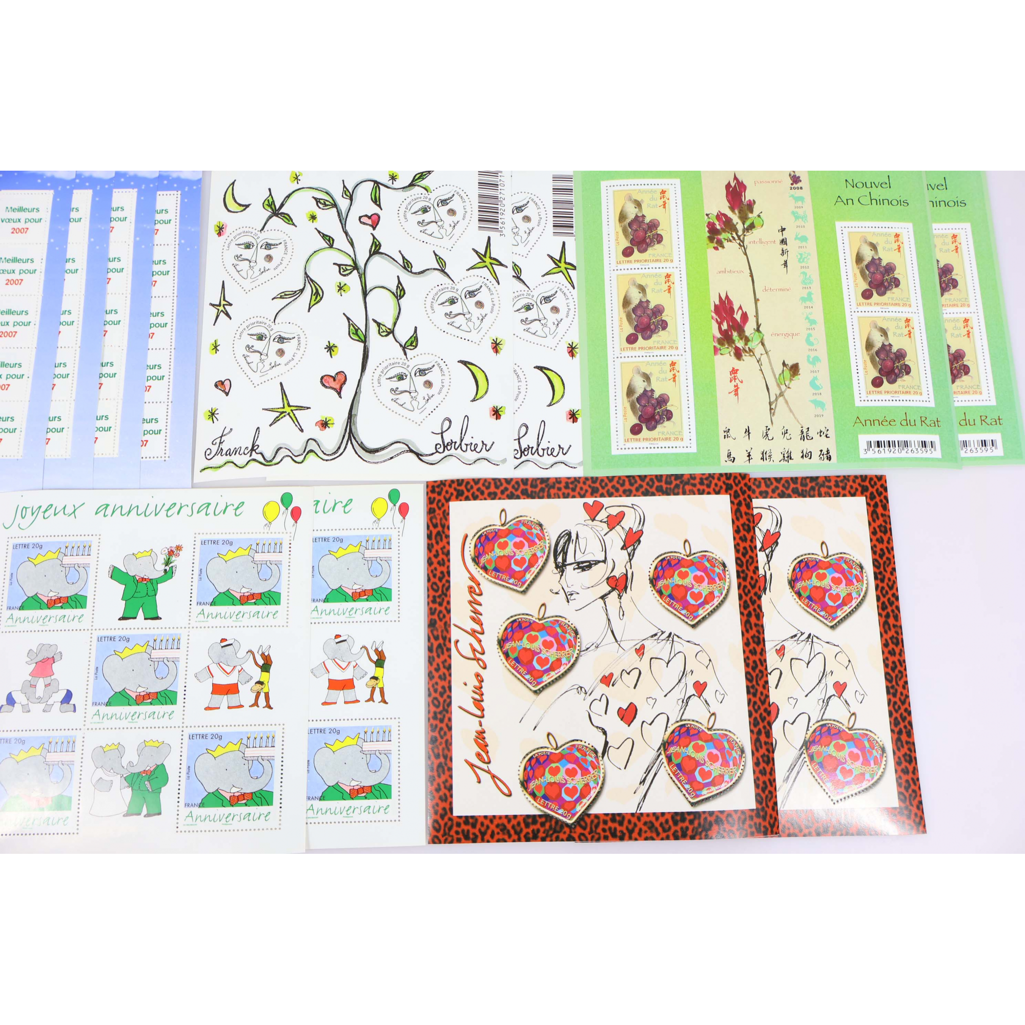 LOT DE TIMBRES À VALIDITÉ PERMANENTE POUR AFFRANCHIR 250 LETTRES FRANCE 20G