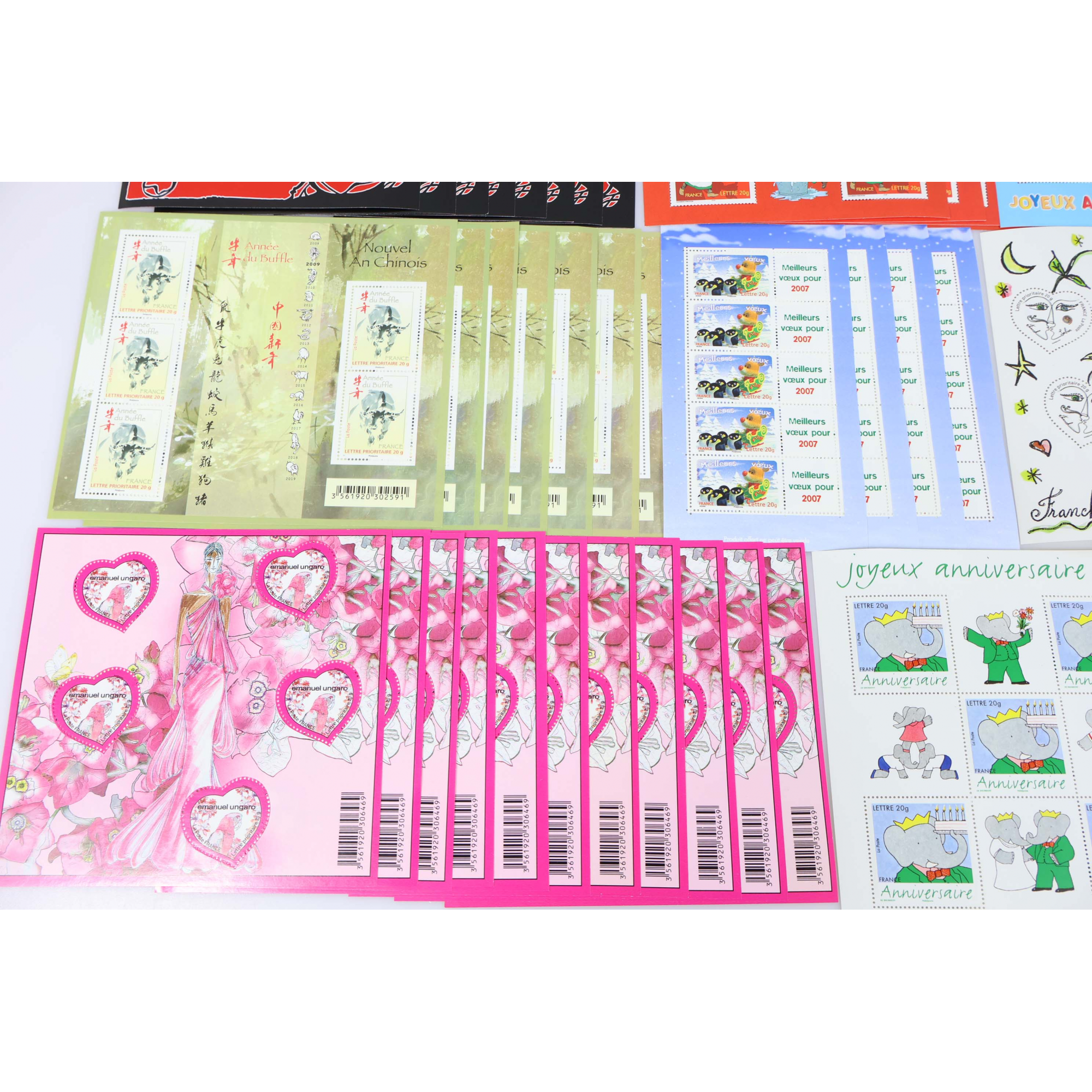 LOT DE TIMBRES À VALIDITÉ PERMANENTE POUR AFFRANCHIR 250 LETTRES FRANCE 20G