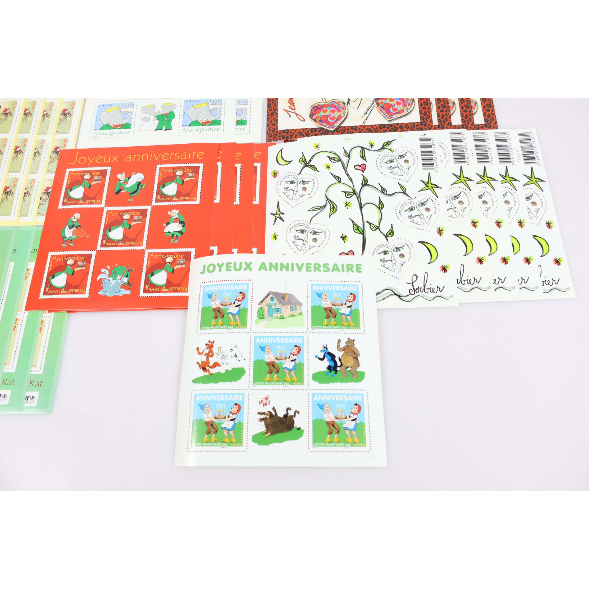 LOT DE TIMBRES À VALIDITÉ PERMANENTE POUR AFFRANCHIR 150 LETTRES FRANCE 20G