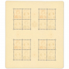 MONACO BLOC N°4A DENTELÉ CROIX-ROUGE TIMBRES NEUFS** ANNÉE 1951 COTE 570€