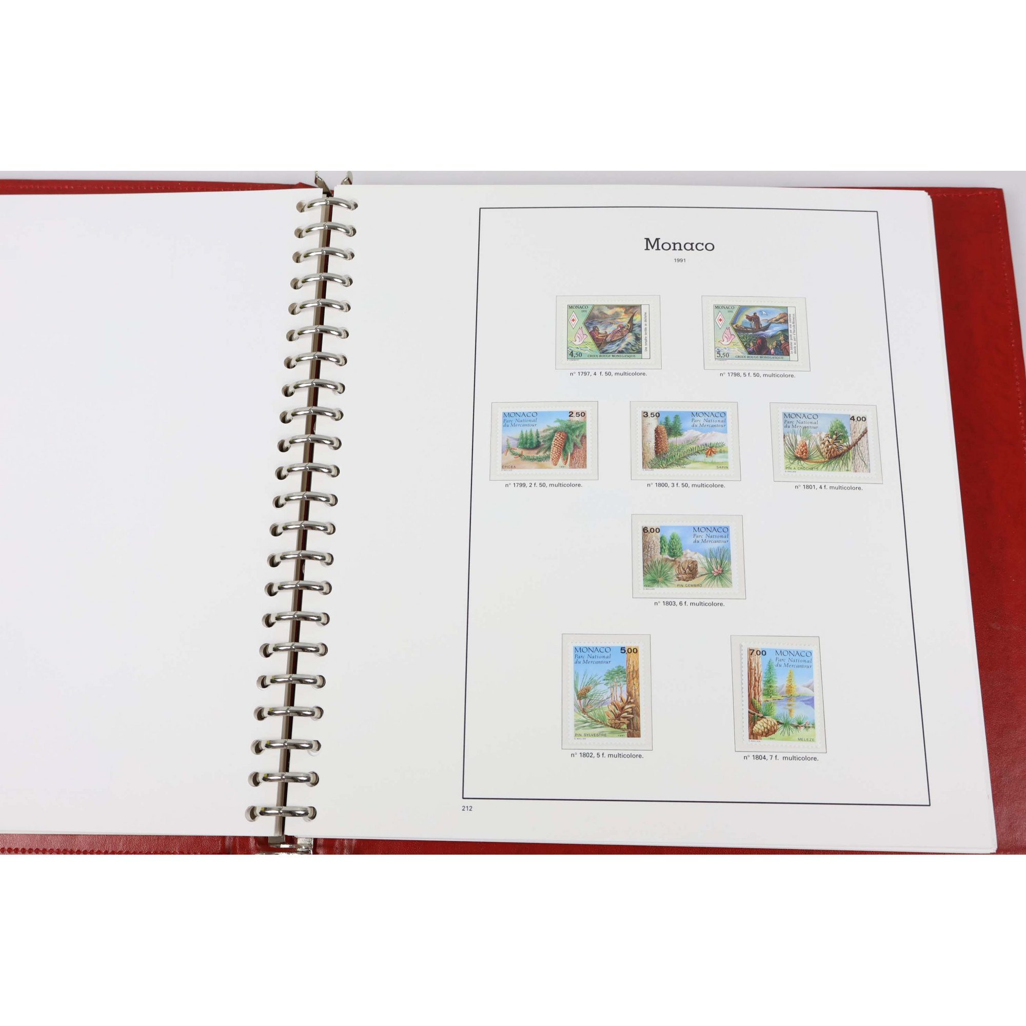 COLLECTION SUIVIE DE MONACO DE 1988 À 1997 TIMBRES NEUFS** FACIALE 2700FFr