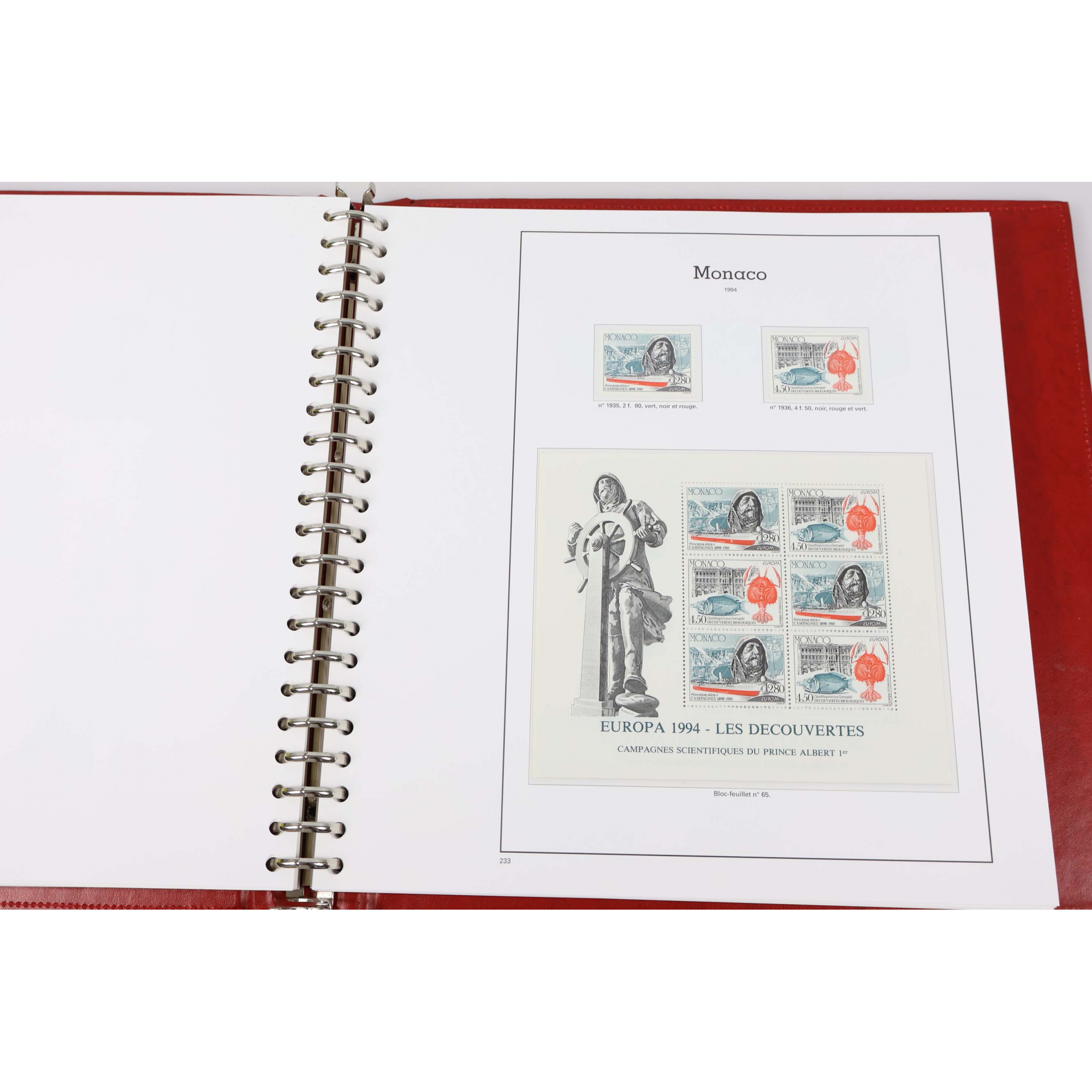 COLLECTION SUIVIE DE MONACO DE 1988 À 1997 TIMBRES NEUFS** FACIALE 2700FFr