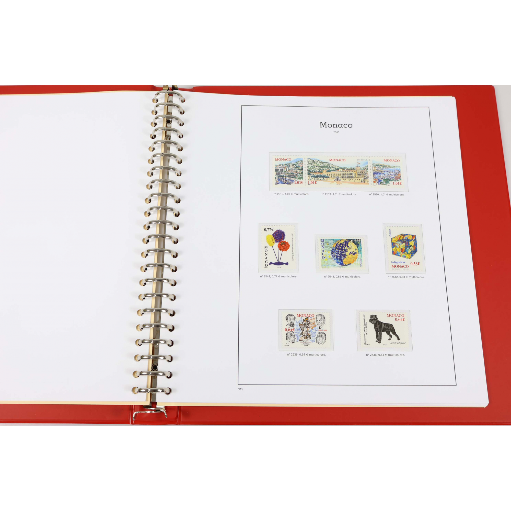 COLLECTION DE MONACO ANNÉES 2006 ET 2007 TIMBRES NEUFS** CLASSEUR LUXE YT