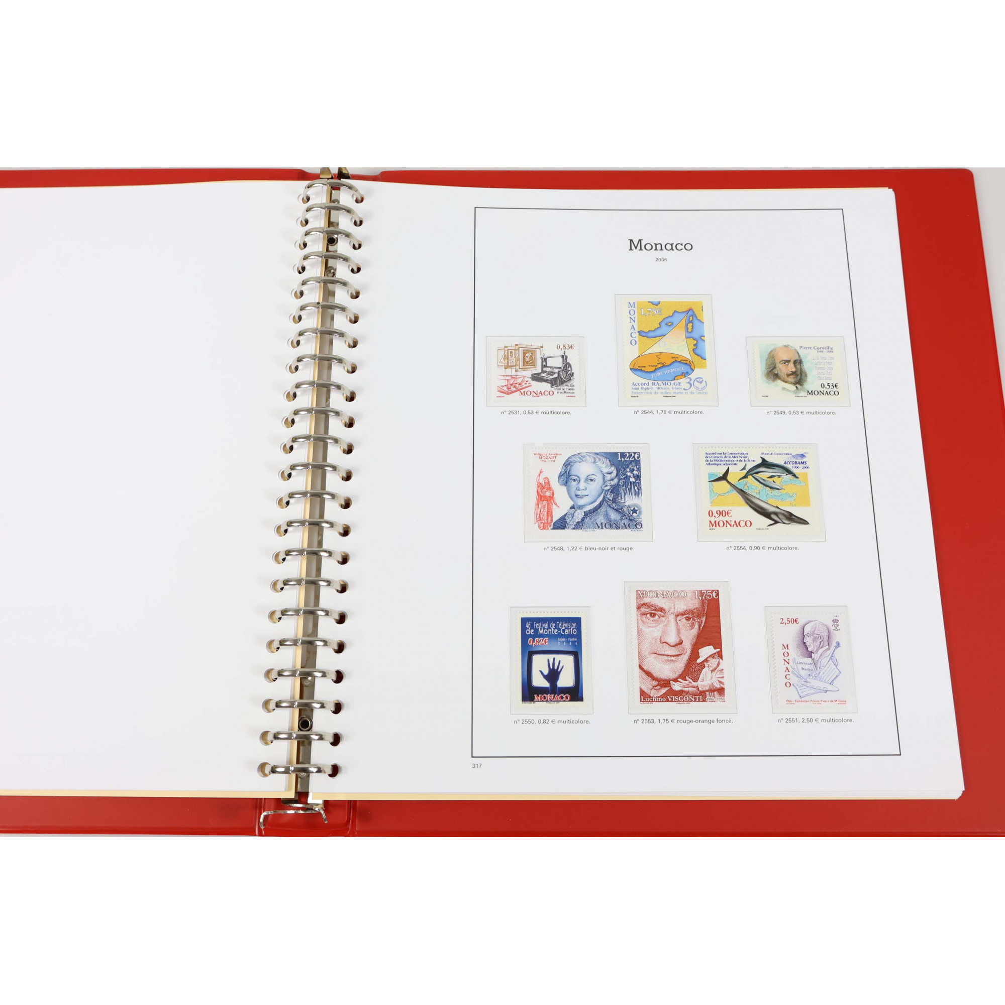 COLLECTION DE MONACO ANNÉES 2006 ET 2007 TIMBRES NEUFS** CLASSEUR LUXE YT