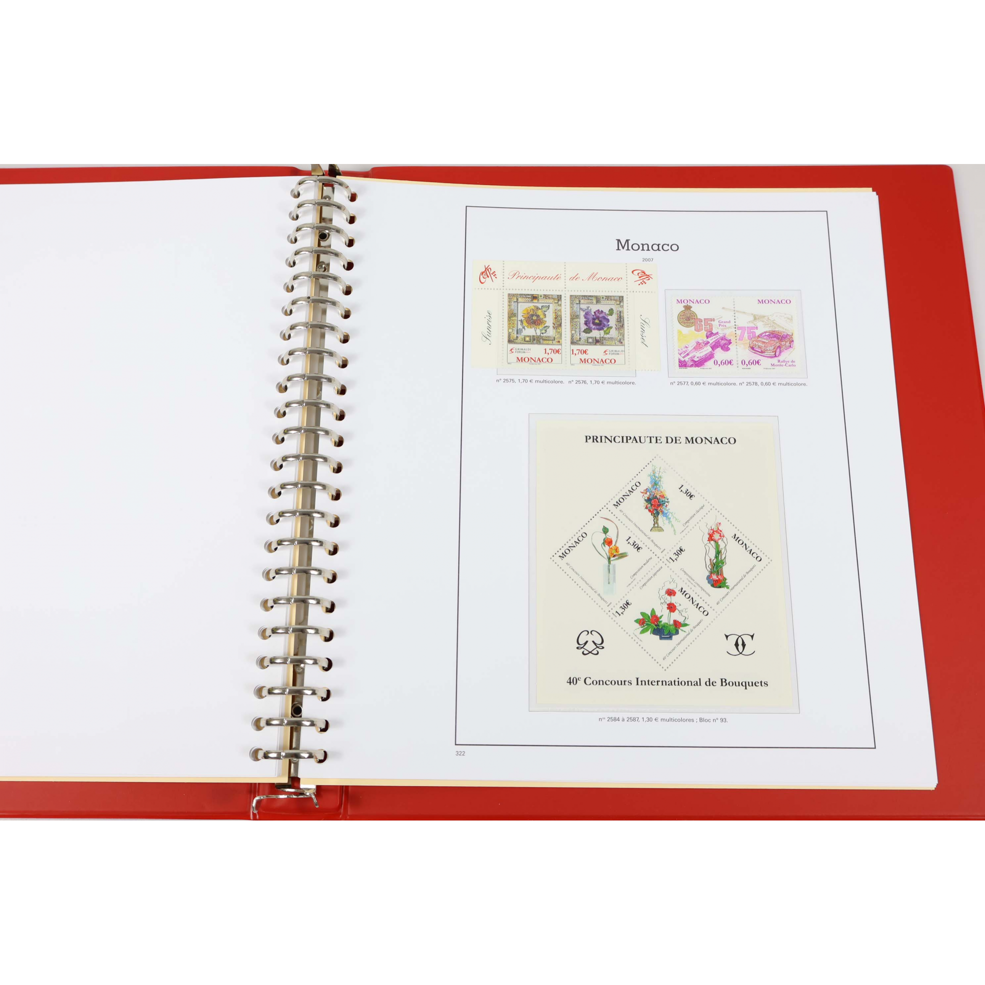 COLLECTION DE MONACO ANNÉES 2006 ET 2007 TIMBRES NEUFS** CLASSEUR LUXE YT