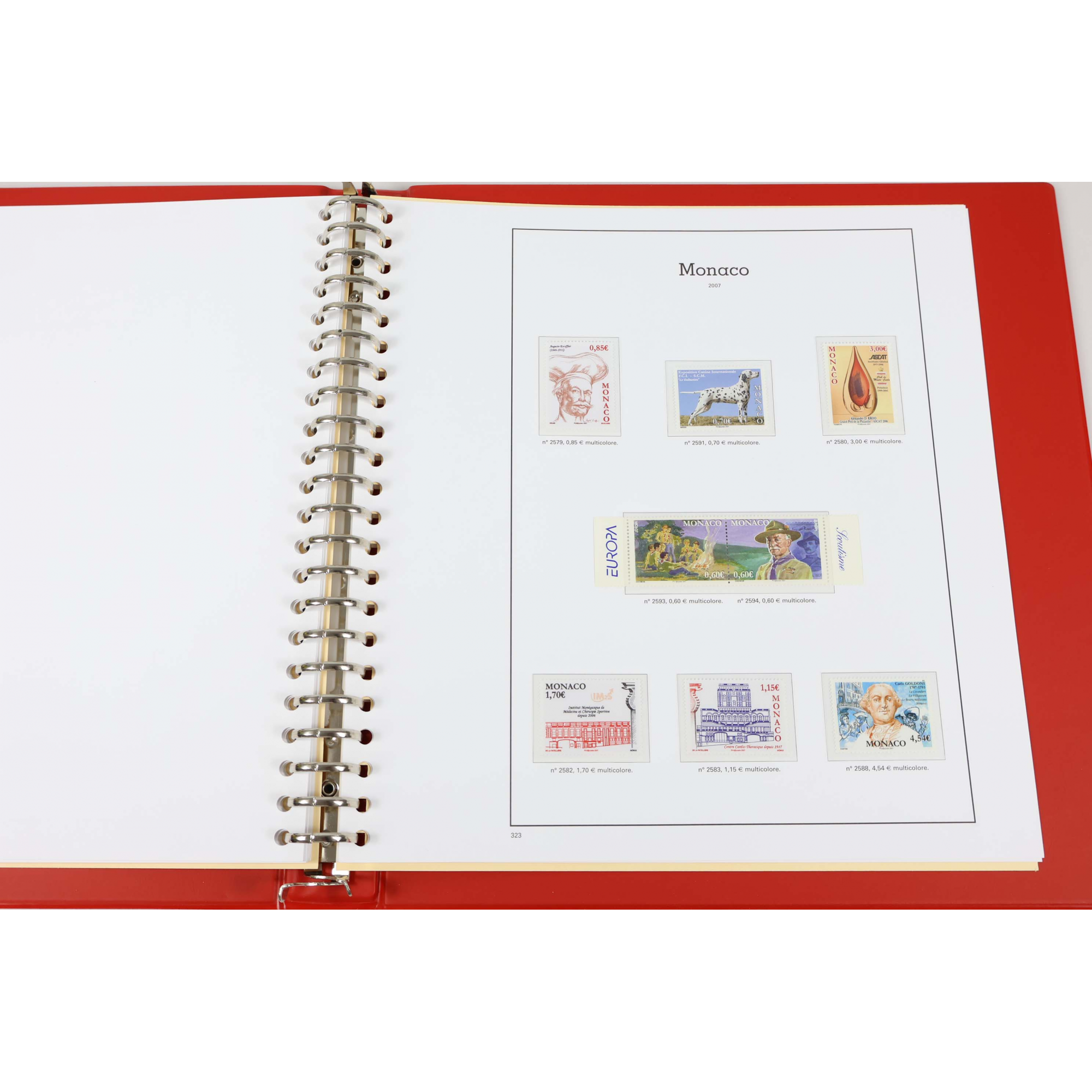 COLLECTION DE MONACO ANNÉES 2006 ET 2007 TIMBRES NEUFS** CLASSEUR LUXE YT