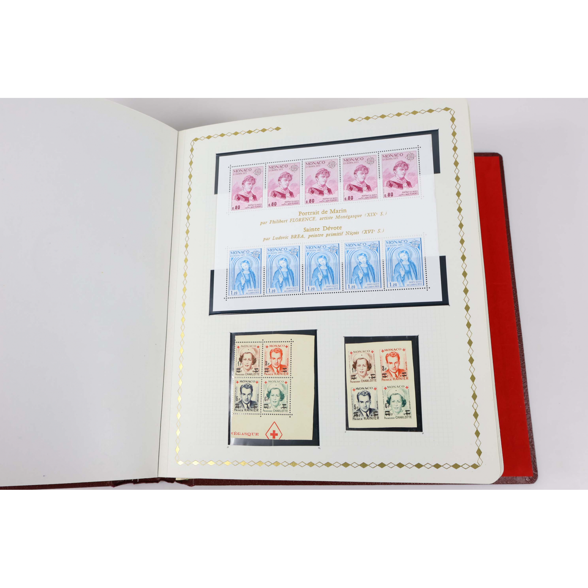 COLLECTION DE MONACO DE 1969 À 1980 TIMBRES NEUFS** ALBUM PRINCESSE CÉRÈS