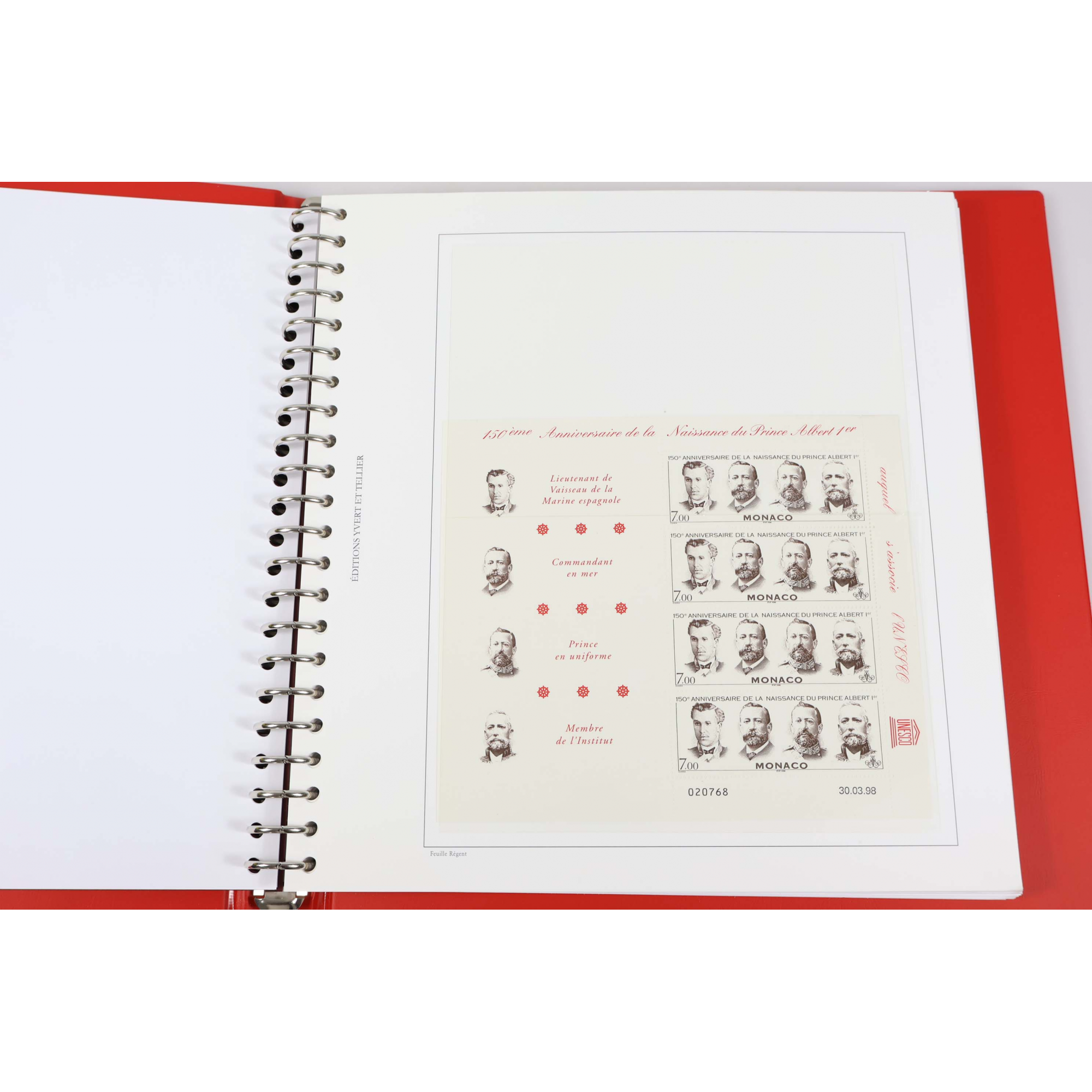 COLLECTION DE MONACO DE 1998 À 2005 TIMBRES NEUFS** CLASSEUR HAUT DE GAMME YT