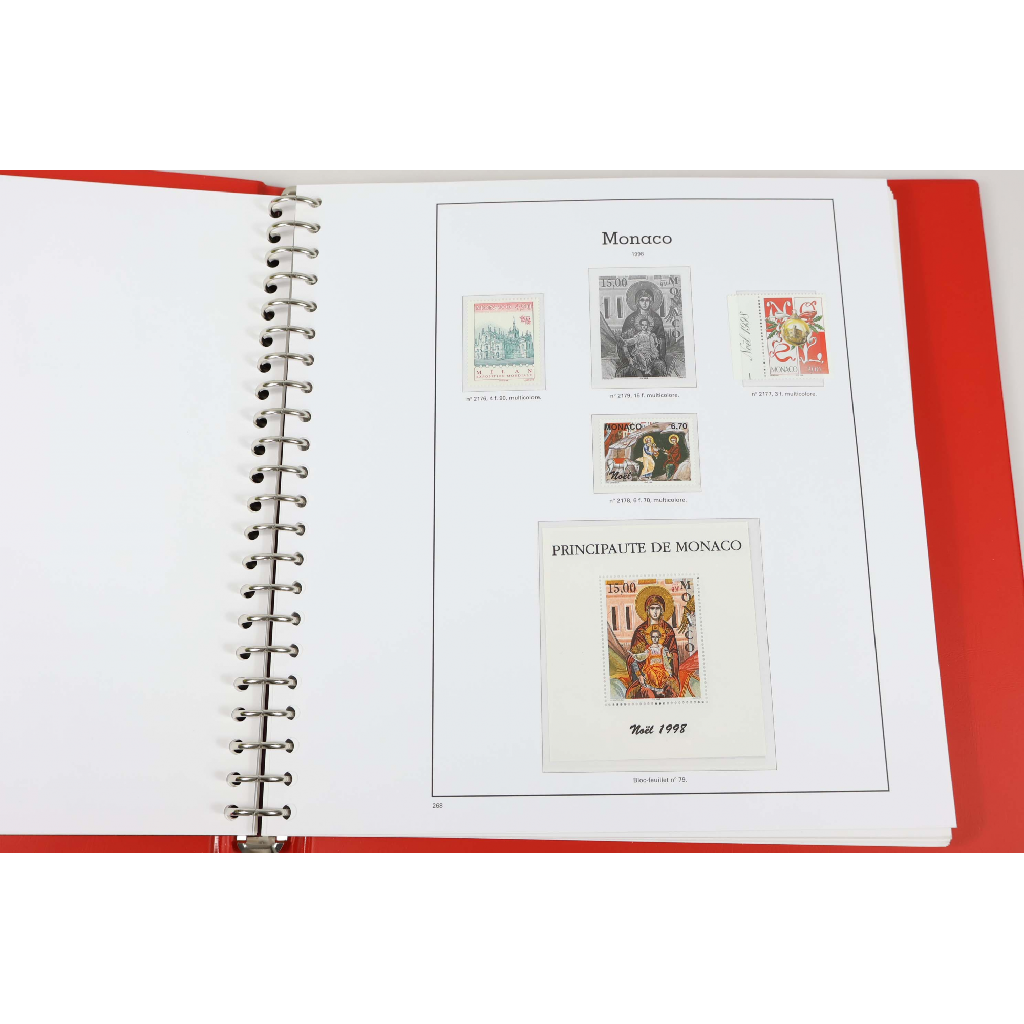 COLLECTION DE MONACO DE 1998 À 2005 TIMBRES NEUFS** CLASSEUR HAUT DE GAMME YT