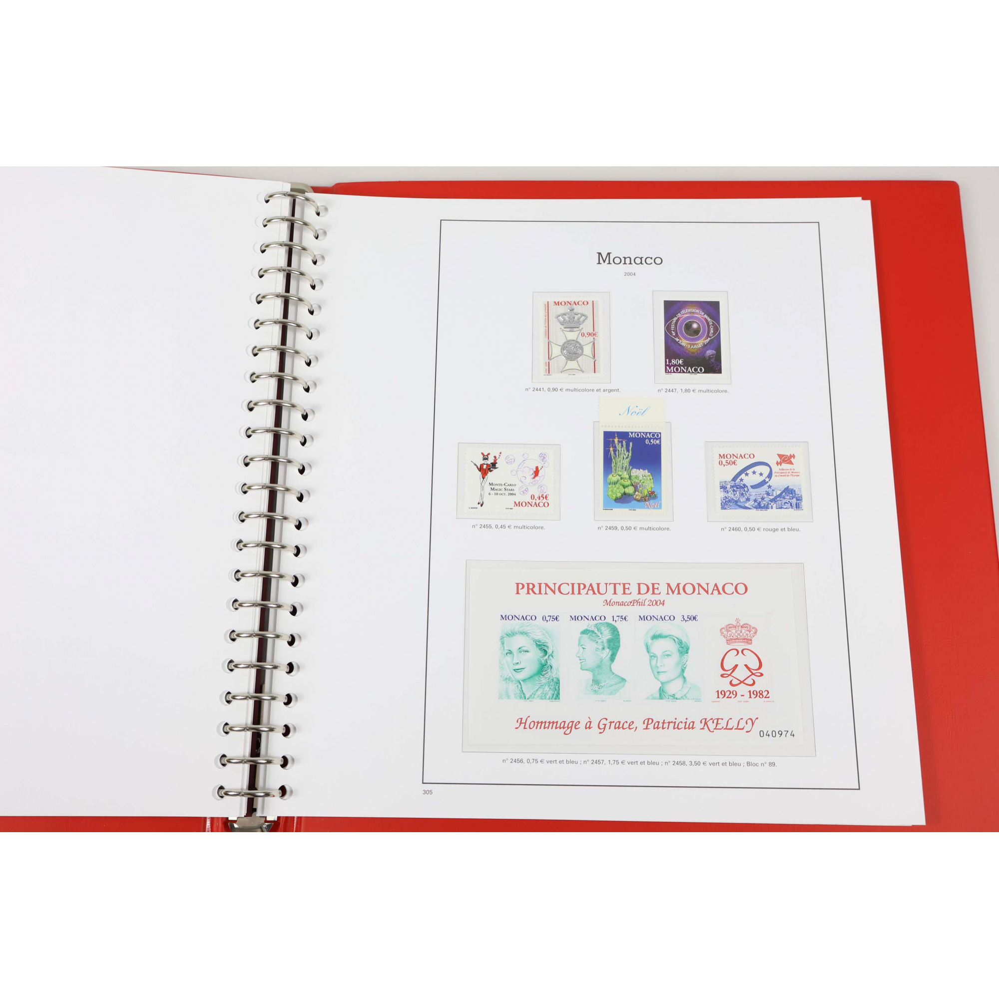 COLLECTION DE MONACO DE 1998 À 2005 TIMBRES NEUFS** CLASSEUR HAUT DE GAMME YT