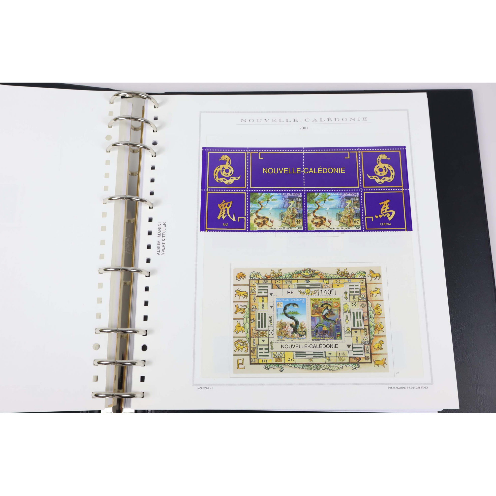 COLLECTION DE NOUVELLE CALÉDONIE DE 1997 À 2007 TIMBRES NEUFS** CLASSEUR MARINI