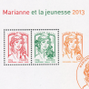 BLOC FEUILLET N°133 MARIANNE ET LA JEUNESSE TIMBRES NEUFS** ANNÉE 2013