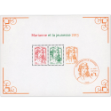 BLOC FEUILLET N°133 MARIANNE ET LA JEUNESSE TIMBRES NEUFS** ANNÉE 2013