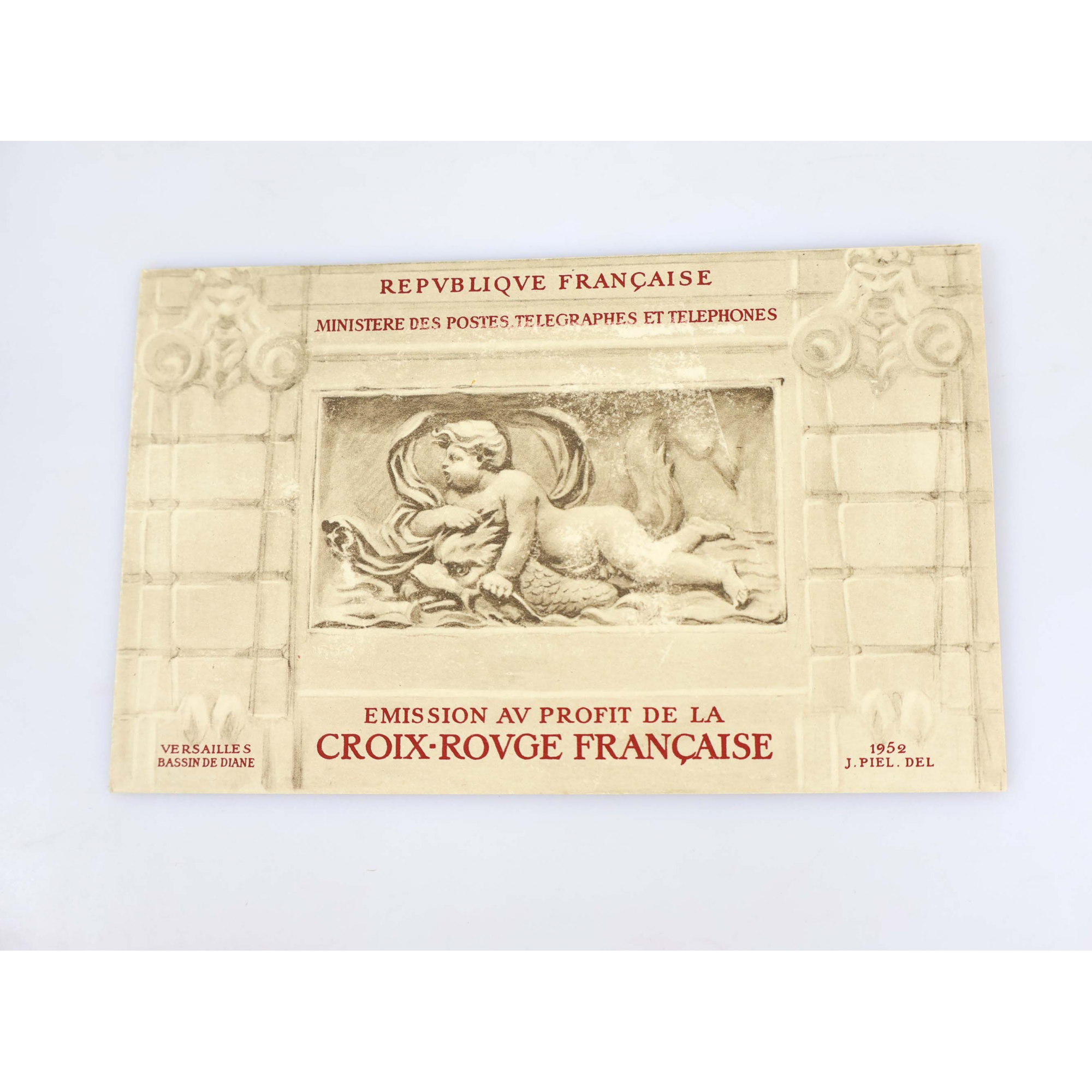 CARNET CROIX-ROUGE FRANCE N°2001 AVEC PUBLICITÉ 1952 COTE 550€ AVEC DEFAUTS