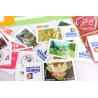 LOT DE TIMBRES ET FEUILLES PERSONNALISÉS À VALIDITÉ PERMANENTE 20g FACIALE 475€